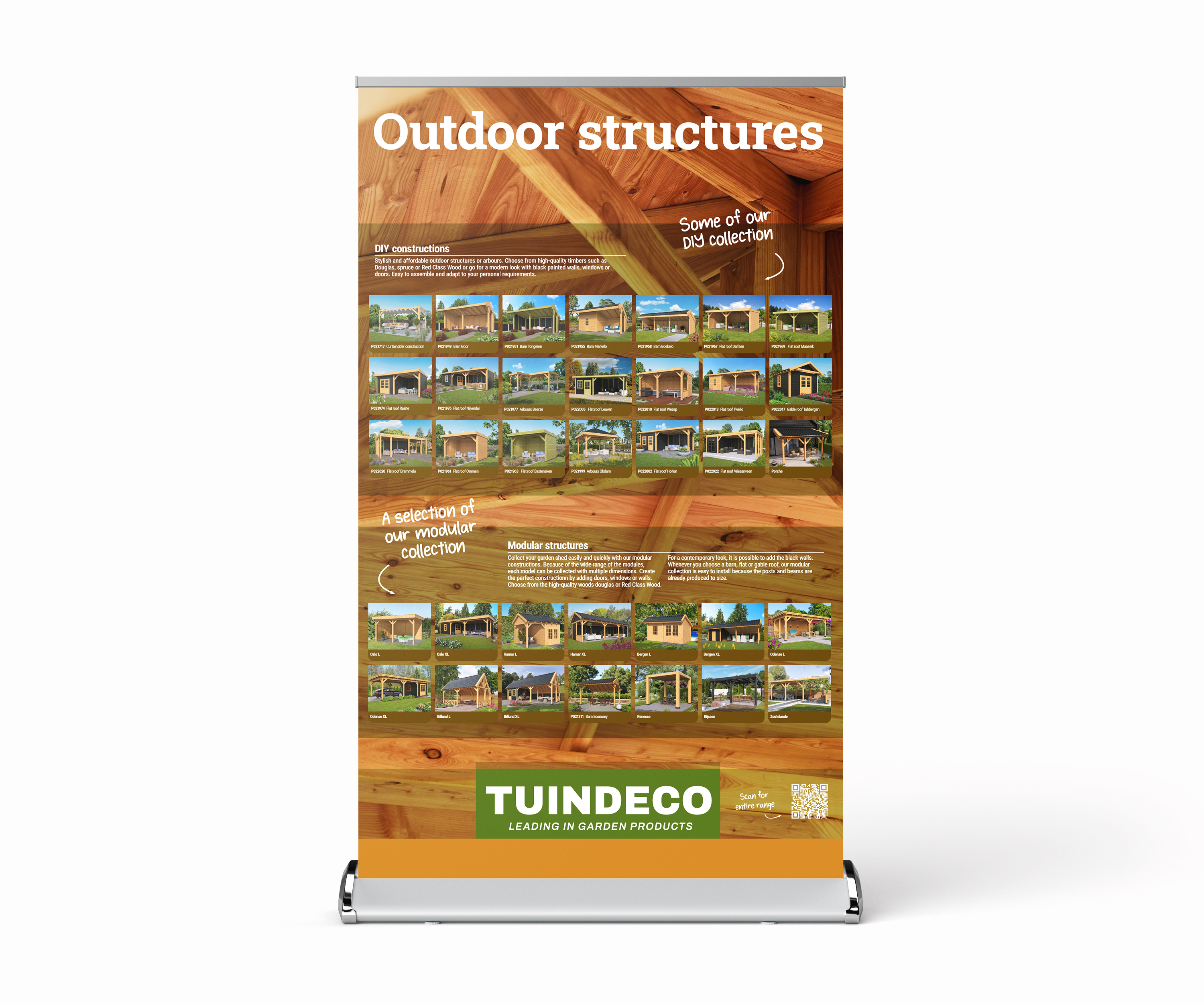 Roll-up banner Overkappingen (Engelstalig)