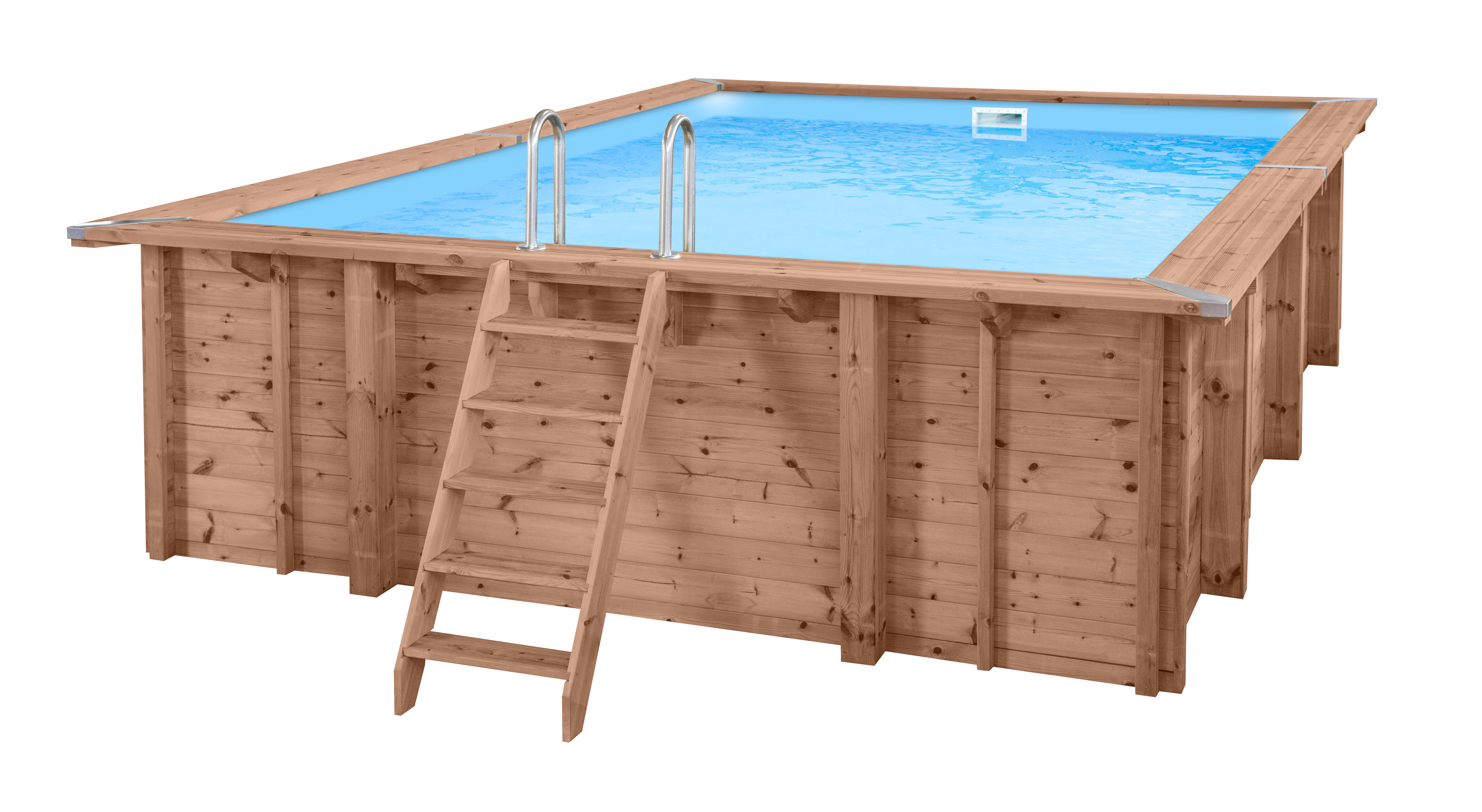 Luxe houten zwembad Playa Lagun 600 x 419 x 131 cm