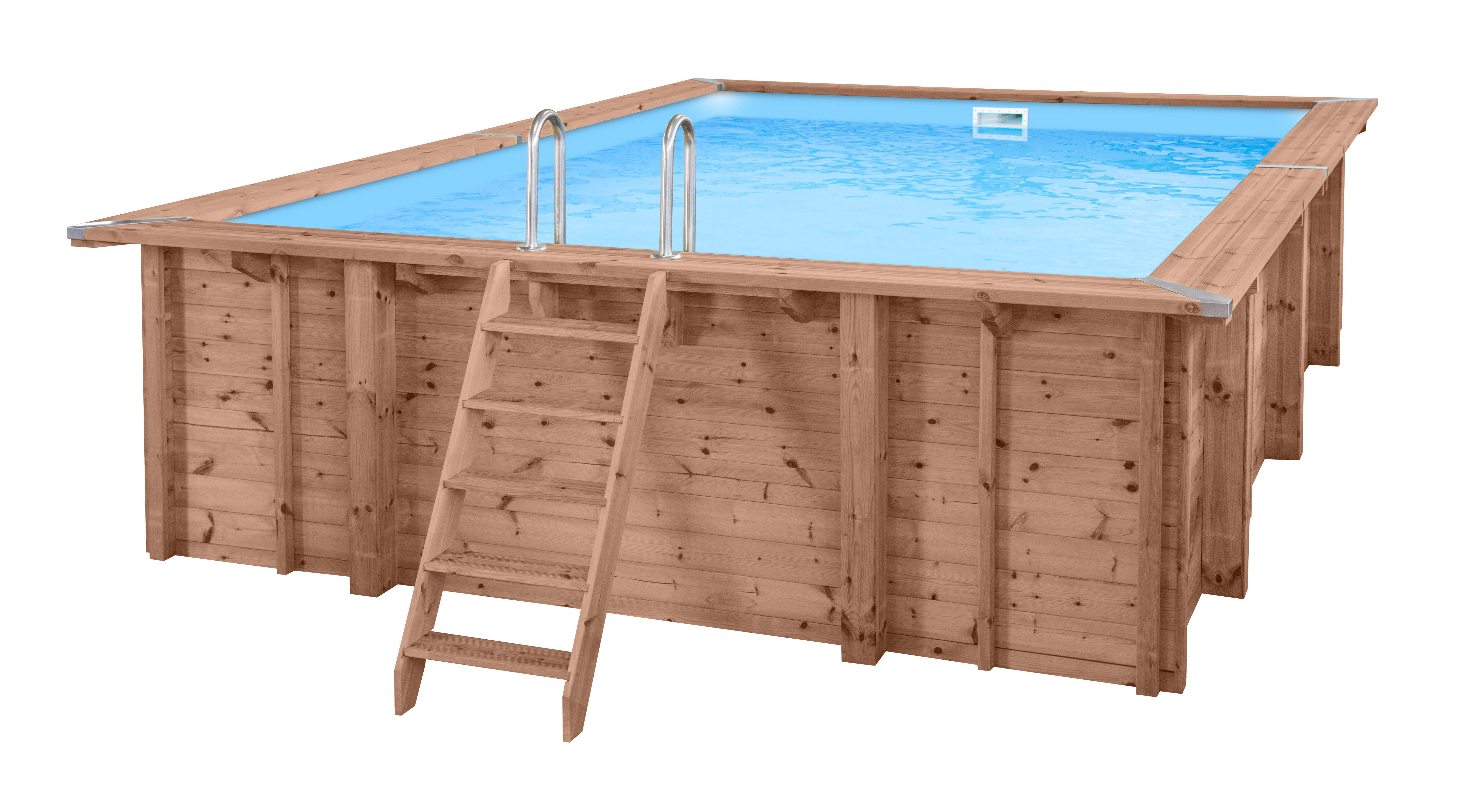Luxe houten zwembad Playa Lagun 600 x 419 x 129 cm