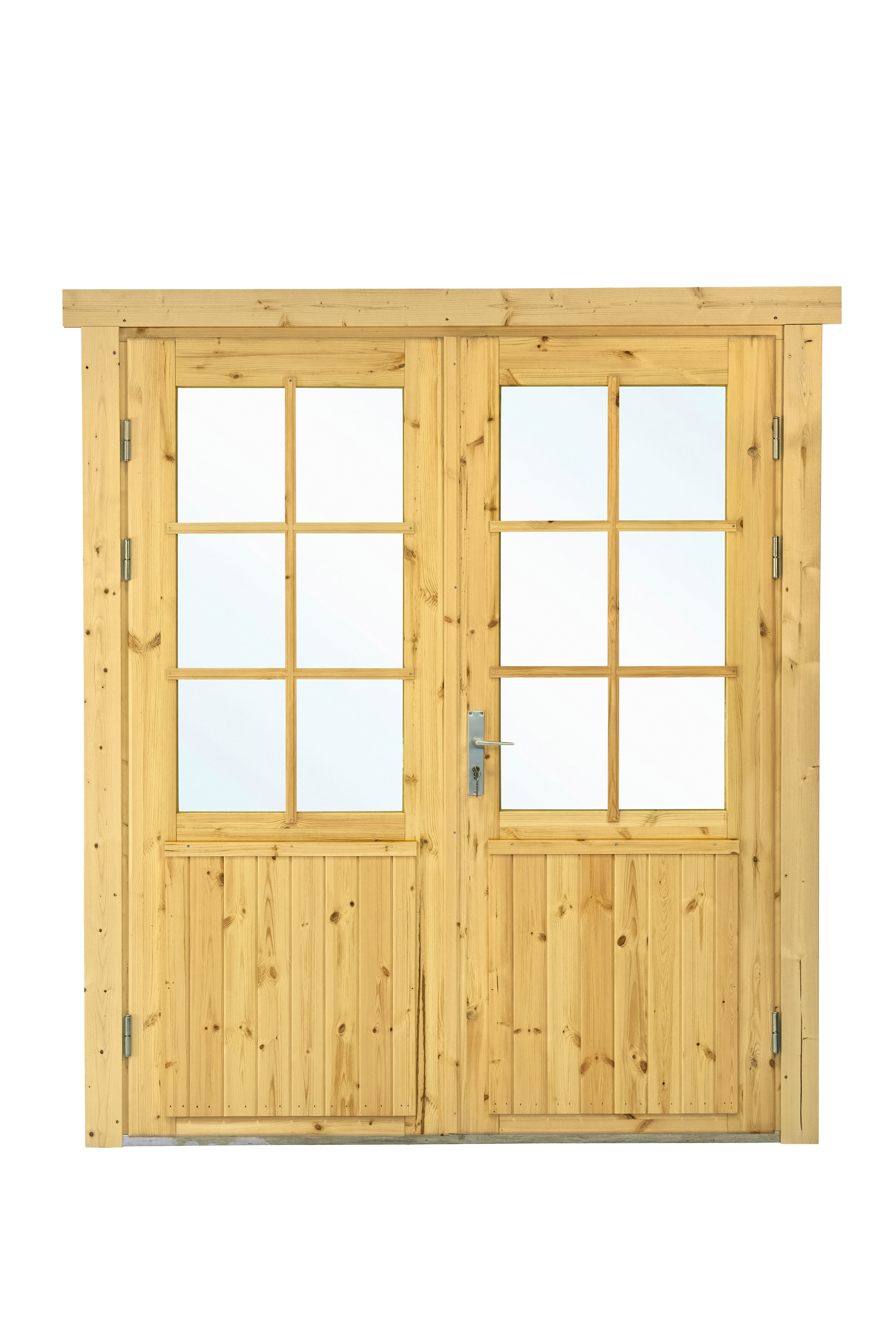 Dubbele deur+kozijn dubbel glas Deur XL 174 x 209 cm rechtsdraaiend | honinggeel geïmpregneerd