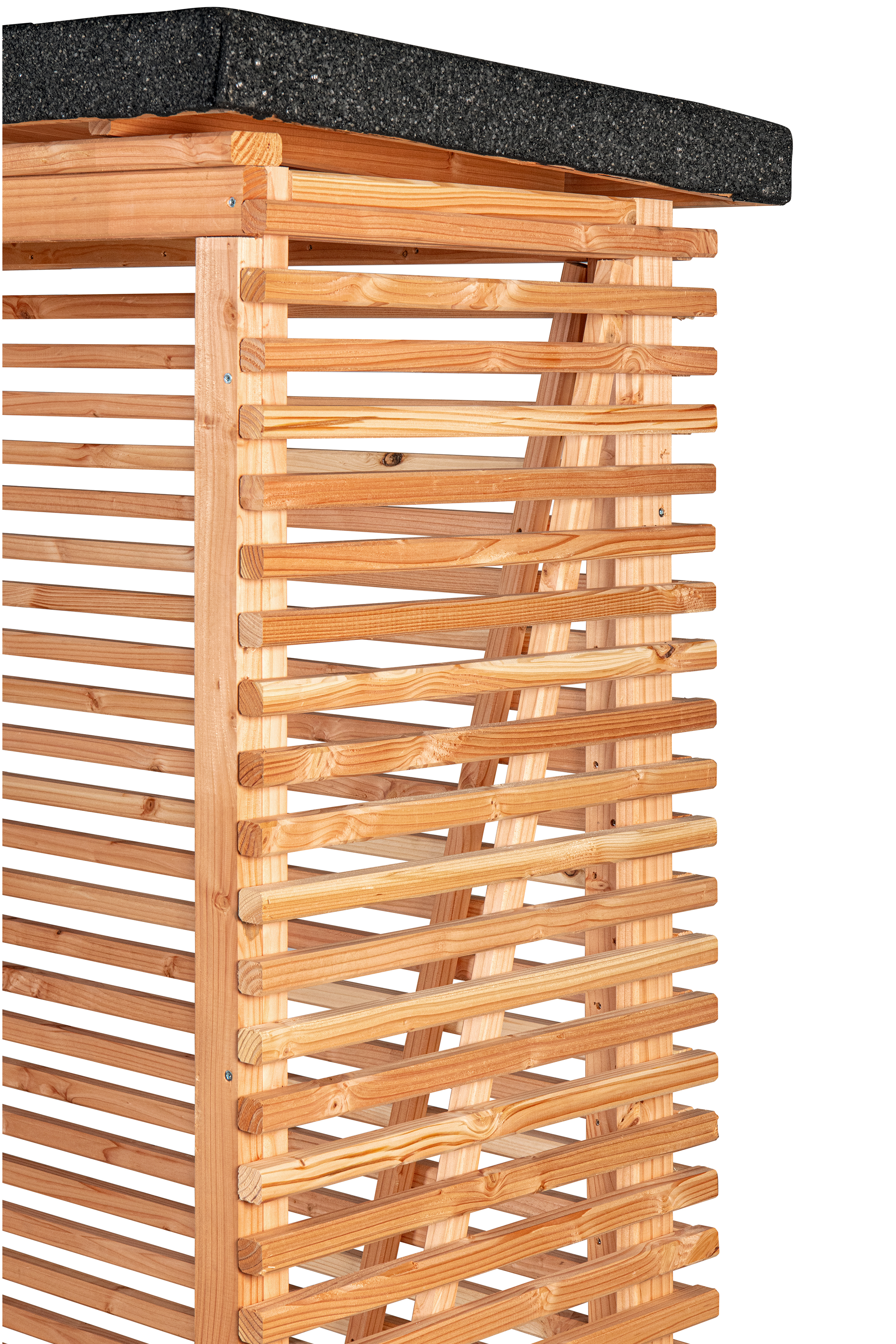 Openhaardhout berging, douglas B85 x D80 x H190 cm — 4