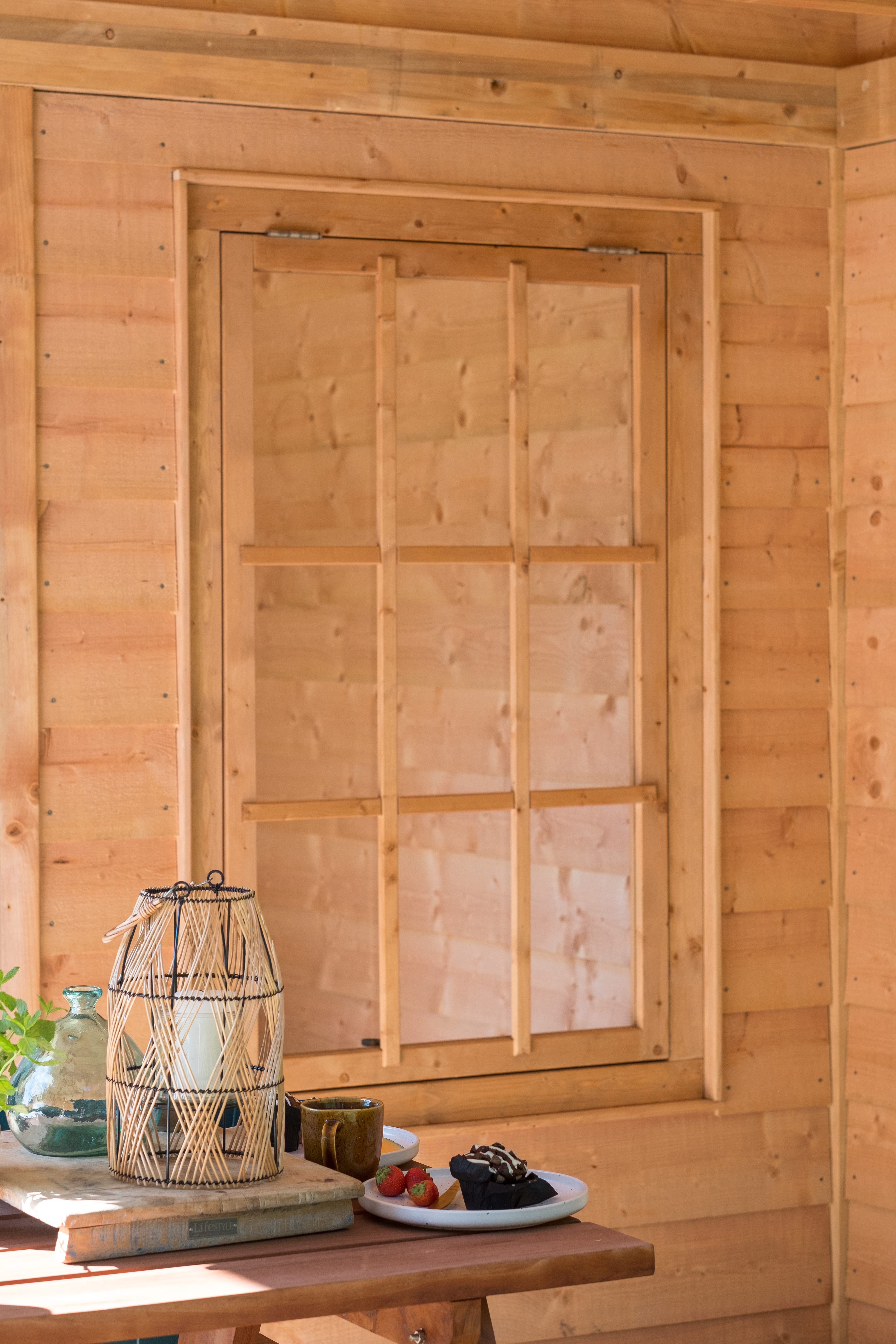 Ambiance Image Ausstellfenster einzeln Red Class Wood 100x155.4cm