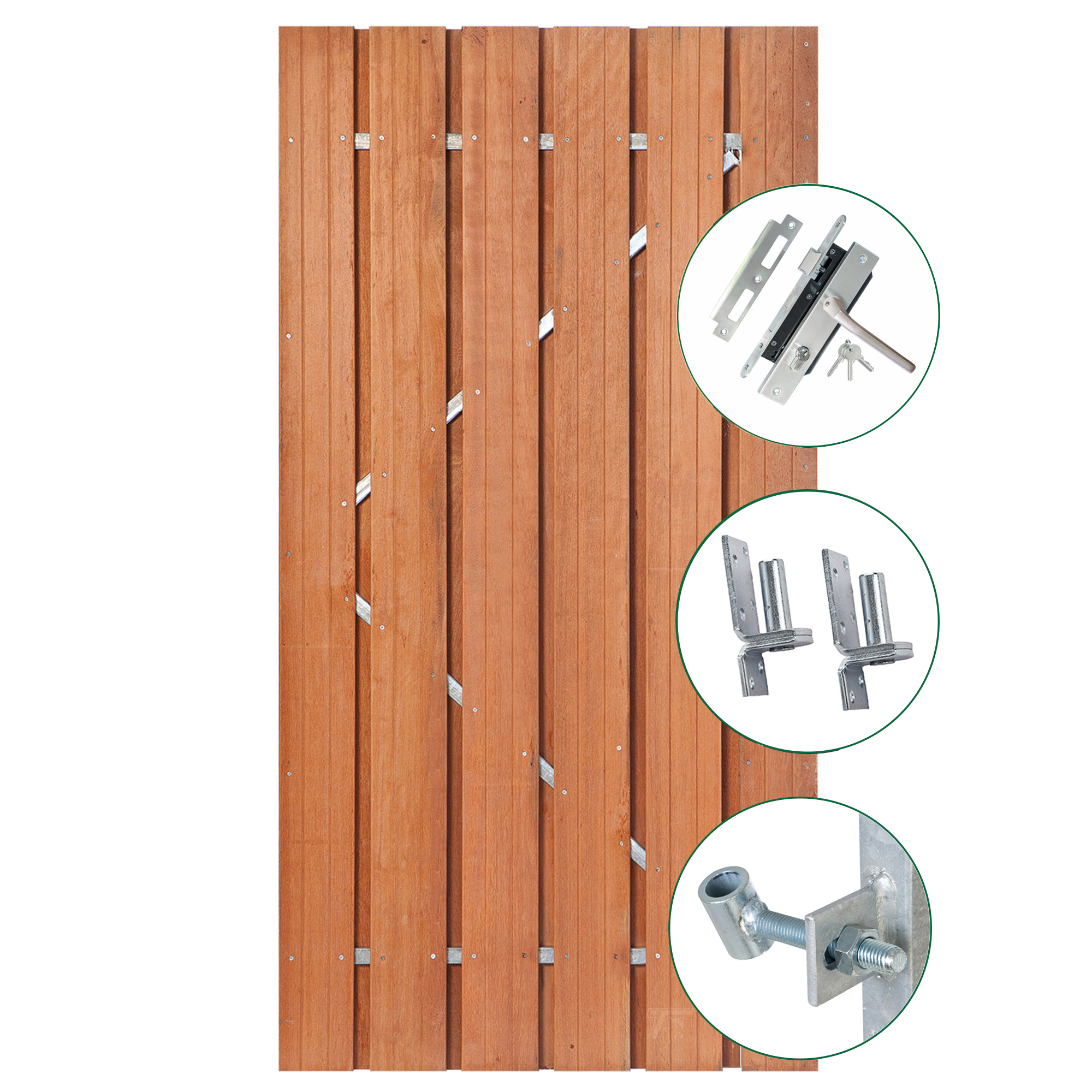 Hoofdafbeelding Tuindeur Privacy hardhout 120cm