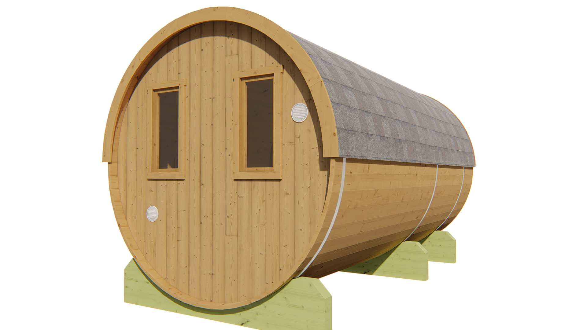 Thermowood sauna Barrel Ø205x400