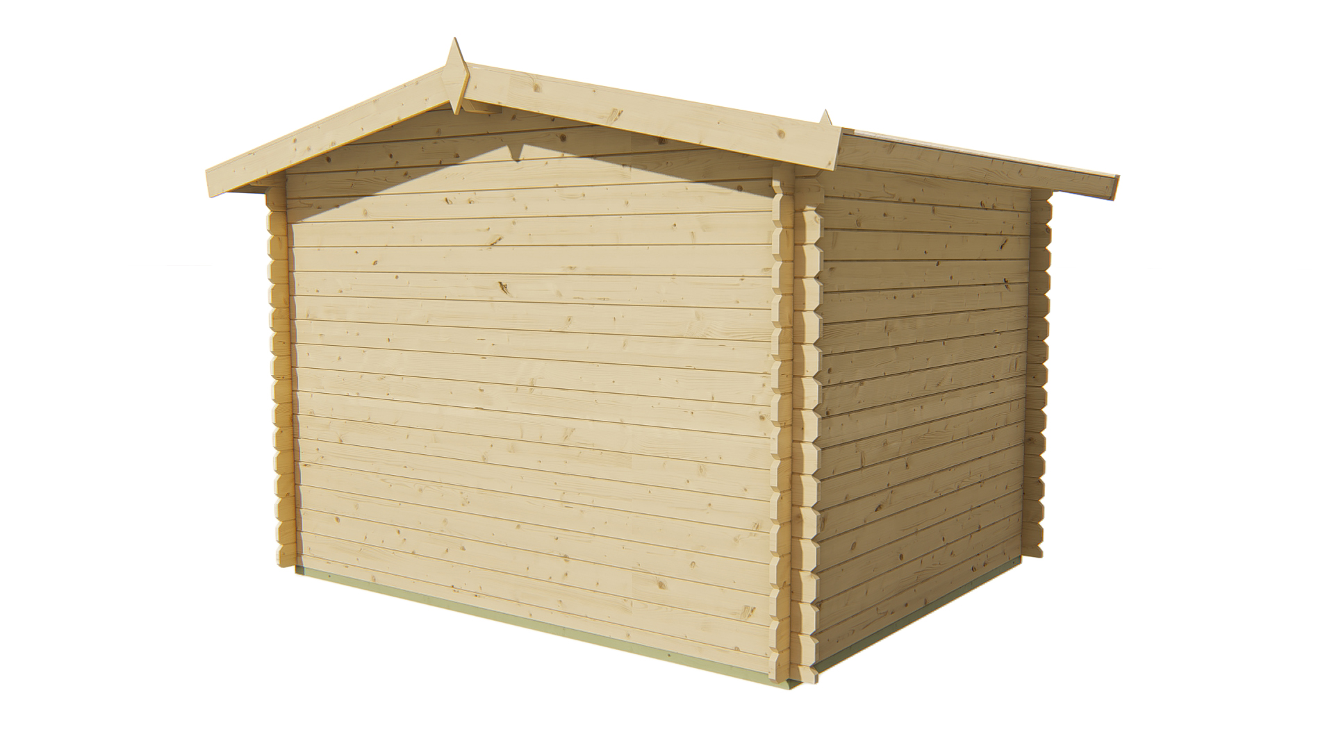 Blokhut - Tuinhuis Bjarni | 28 mm | grijs geïmpregneerd Blokhut - Tuinhuis Bjarni | 28 mm | grijs geïmpregneerd