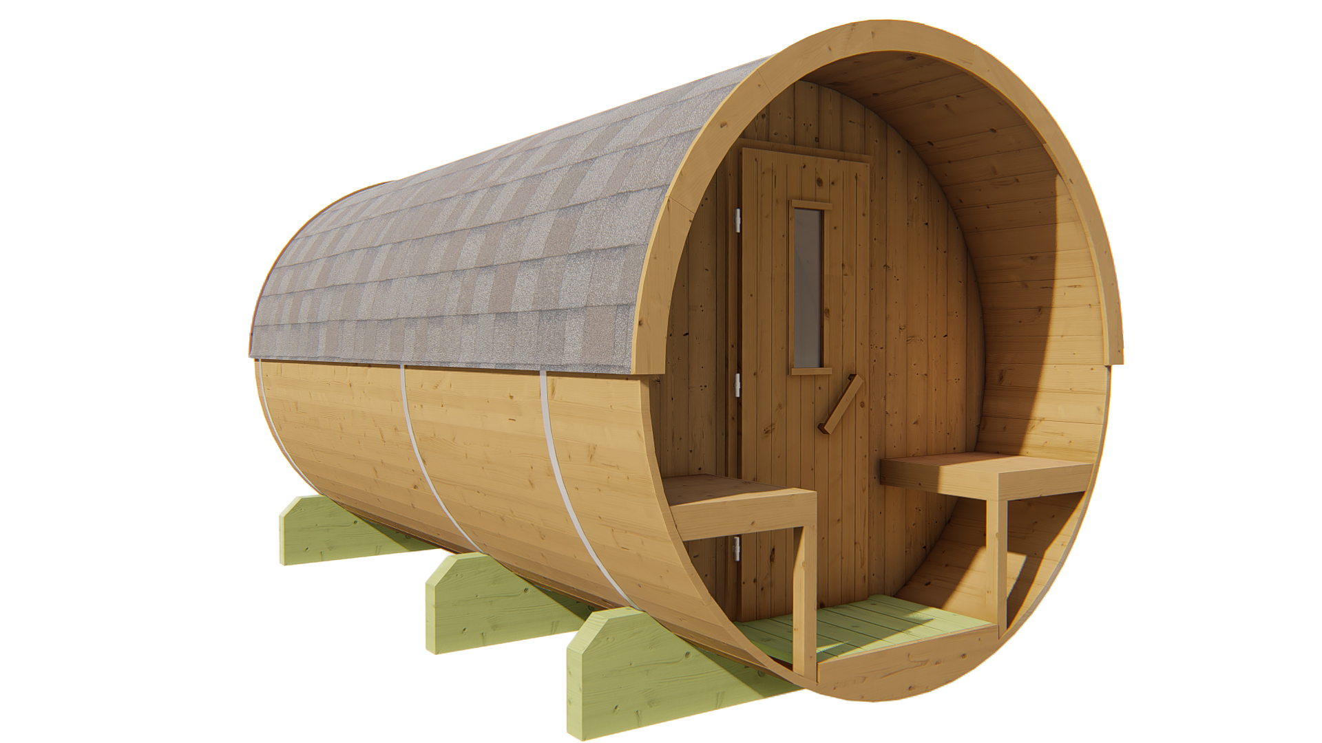 Thermowood sauna Barrel Ø205x400