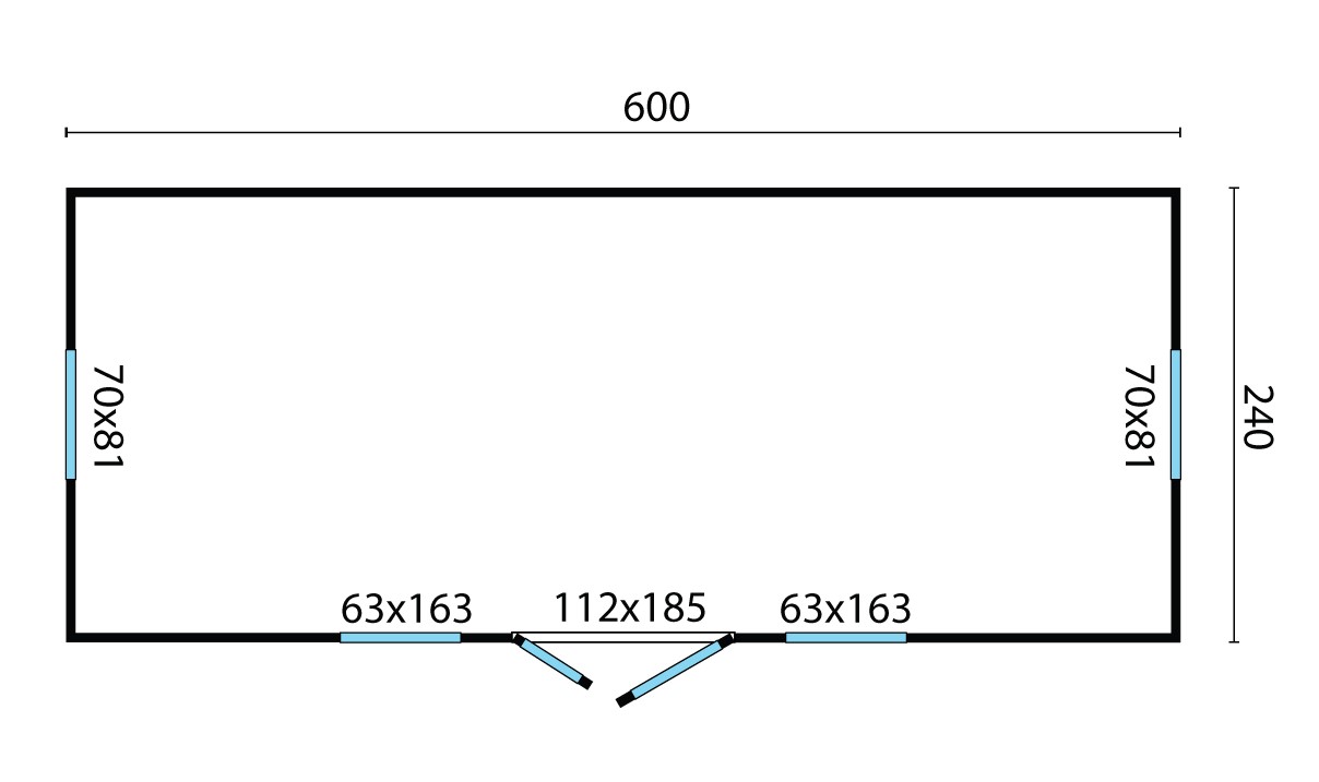Gebäudeplan Zirkuswagen Barby - ausschl. Untergestell