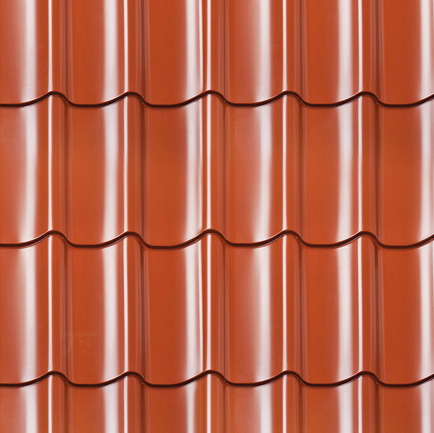 Bergen XL Type 1 - 4 Terracotta Roof Tile Profile Panels