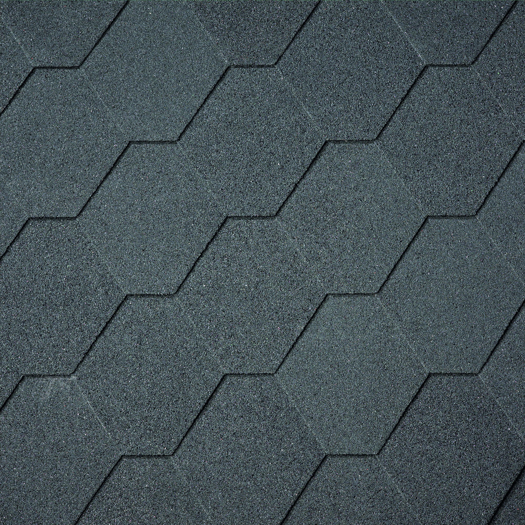 Dakshingles hexagonaal zwart - pak 3 m²