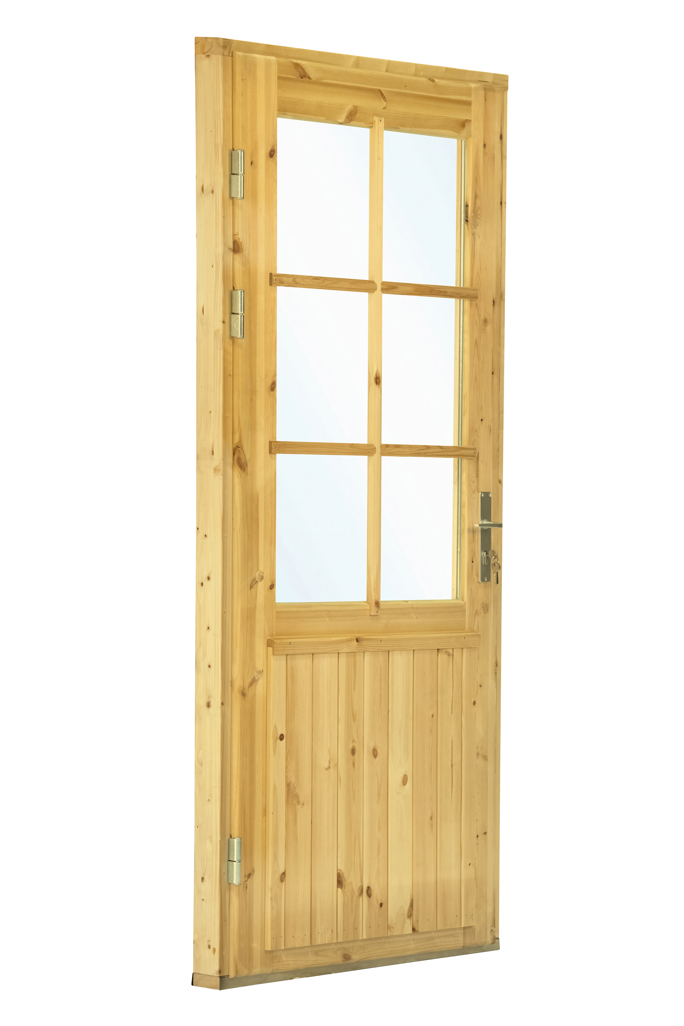 Deur enkel met raam XXL LS vuren 106,5 x 215 cm | honinggeel geïmpregneerd