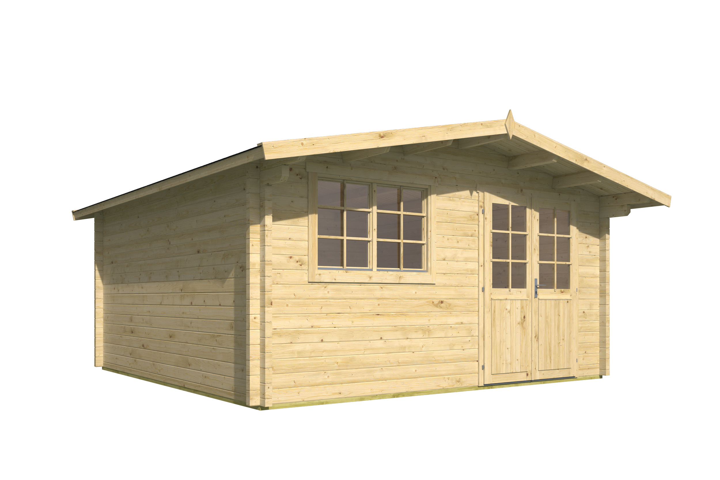 Blokhut - Tuinhuis Dingle | 70 mm | vuren groen geïmpregneerd