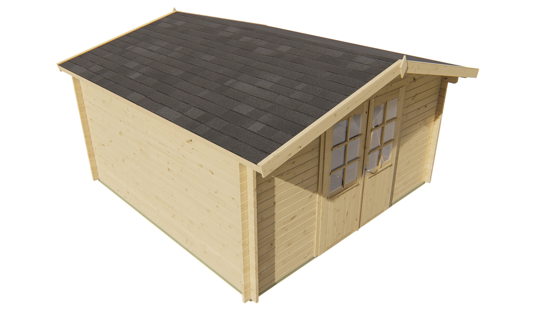 Blokhut - Tuinhuis Gunda | 40 mm | vuren Red Class Wood geïmpregneerd Blokhut - Tuinhuis Gunda | 40 mm | vuren Red Class Wood geïmpregneerd