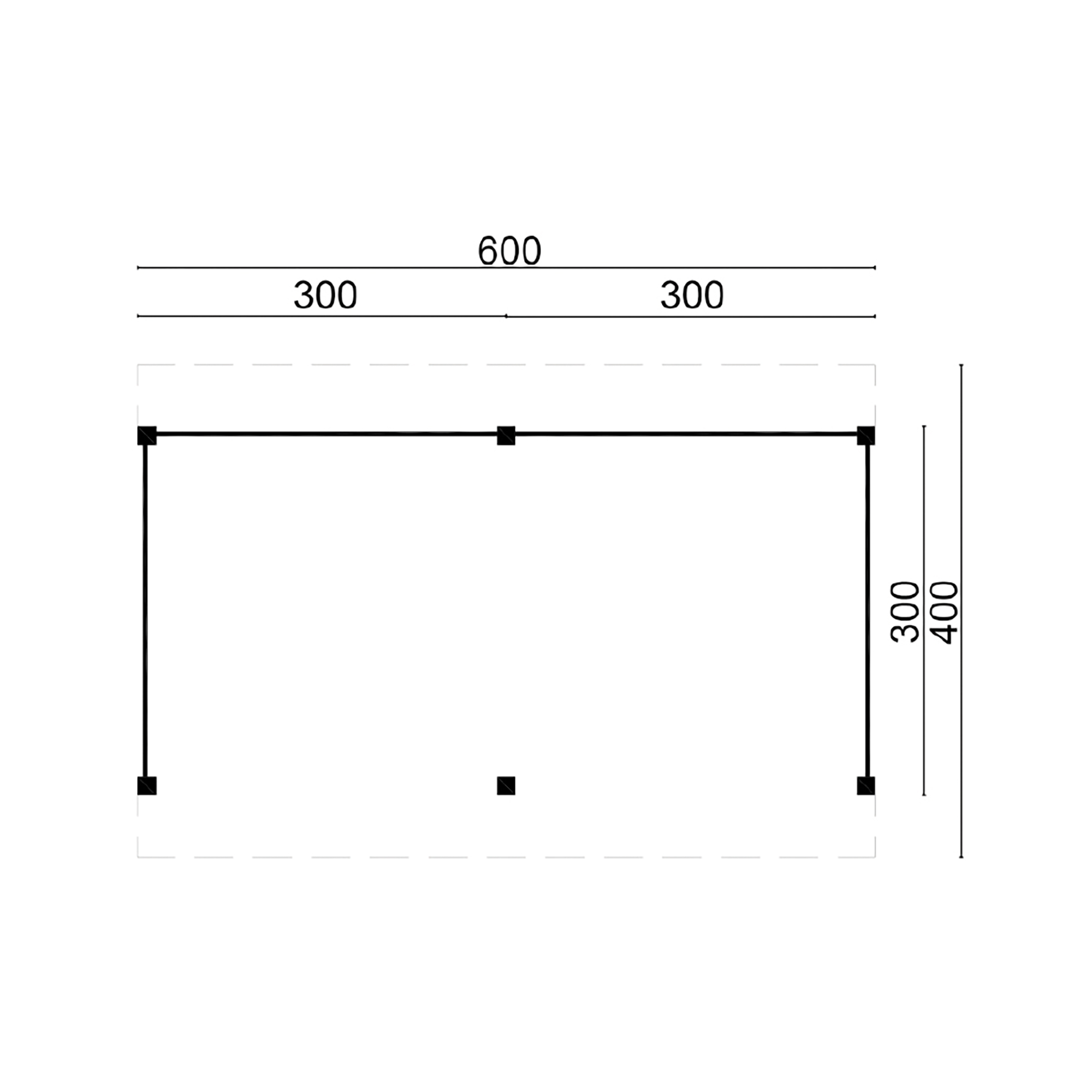 DHZ Plat dak Maaseik vuren zwart gespoten 600 x 300 cm