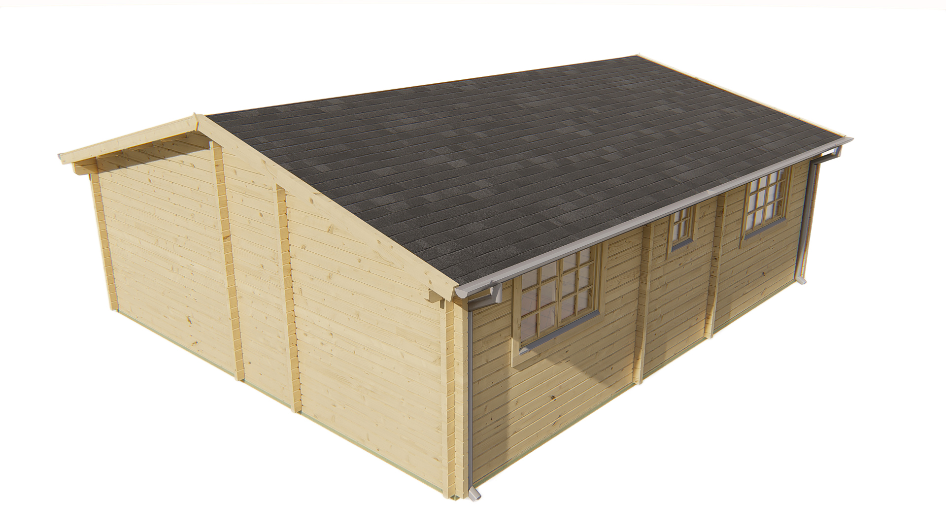 Blokhut - Tuinhuis Ardee | 70 mm | vuren honinggeel geïmpregneerd Blokhut - Tuinhuis Ardee | 70 mm | vuren honinggeel geïmpregneerd