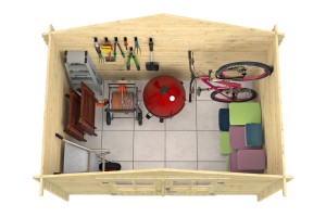 Blokhut - Tuinhuis Somo | 28 mm | onbehandeld