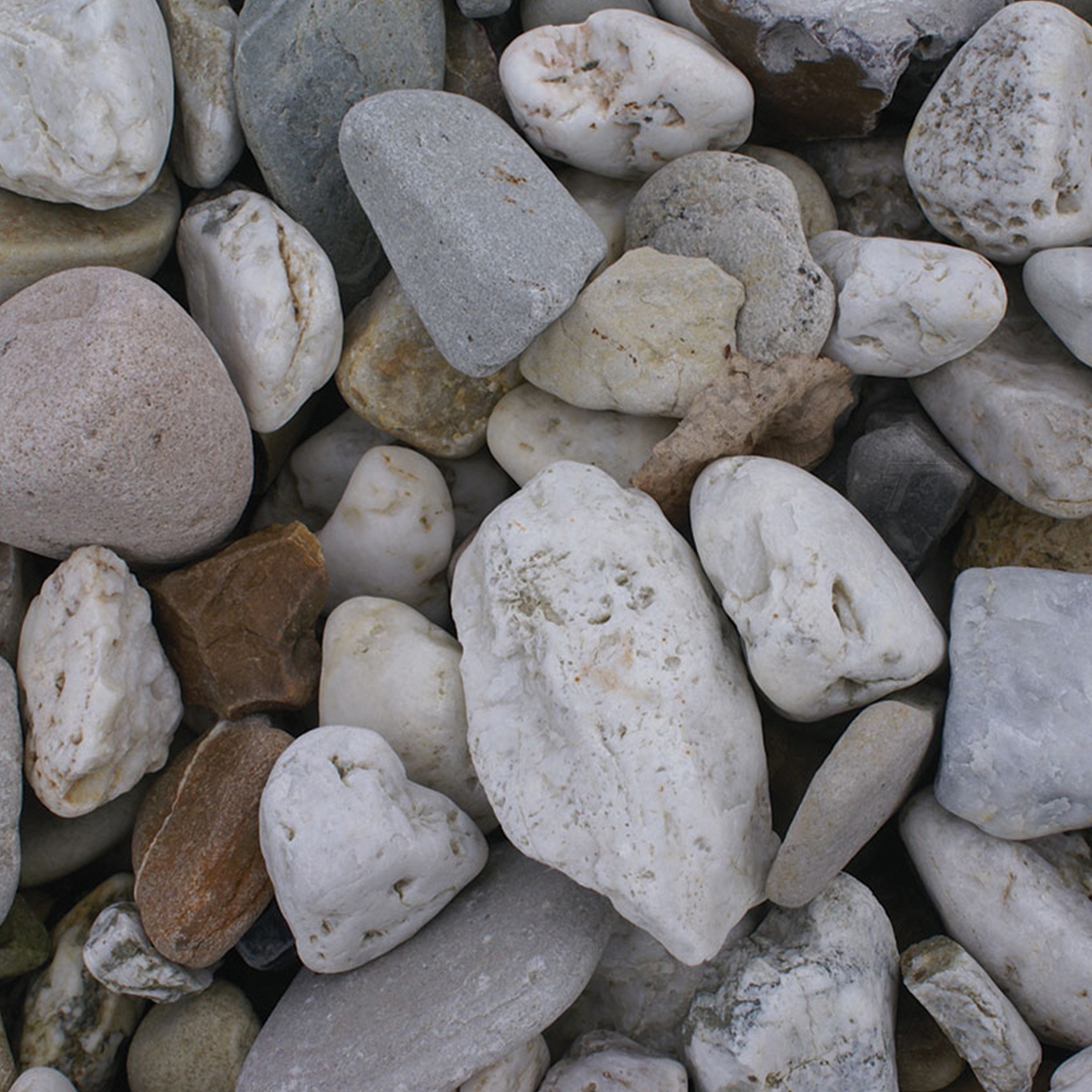 Product image high resolution (main image) Weißer Drainagekies