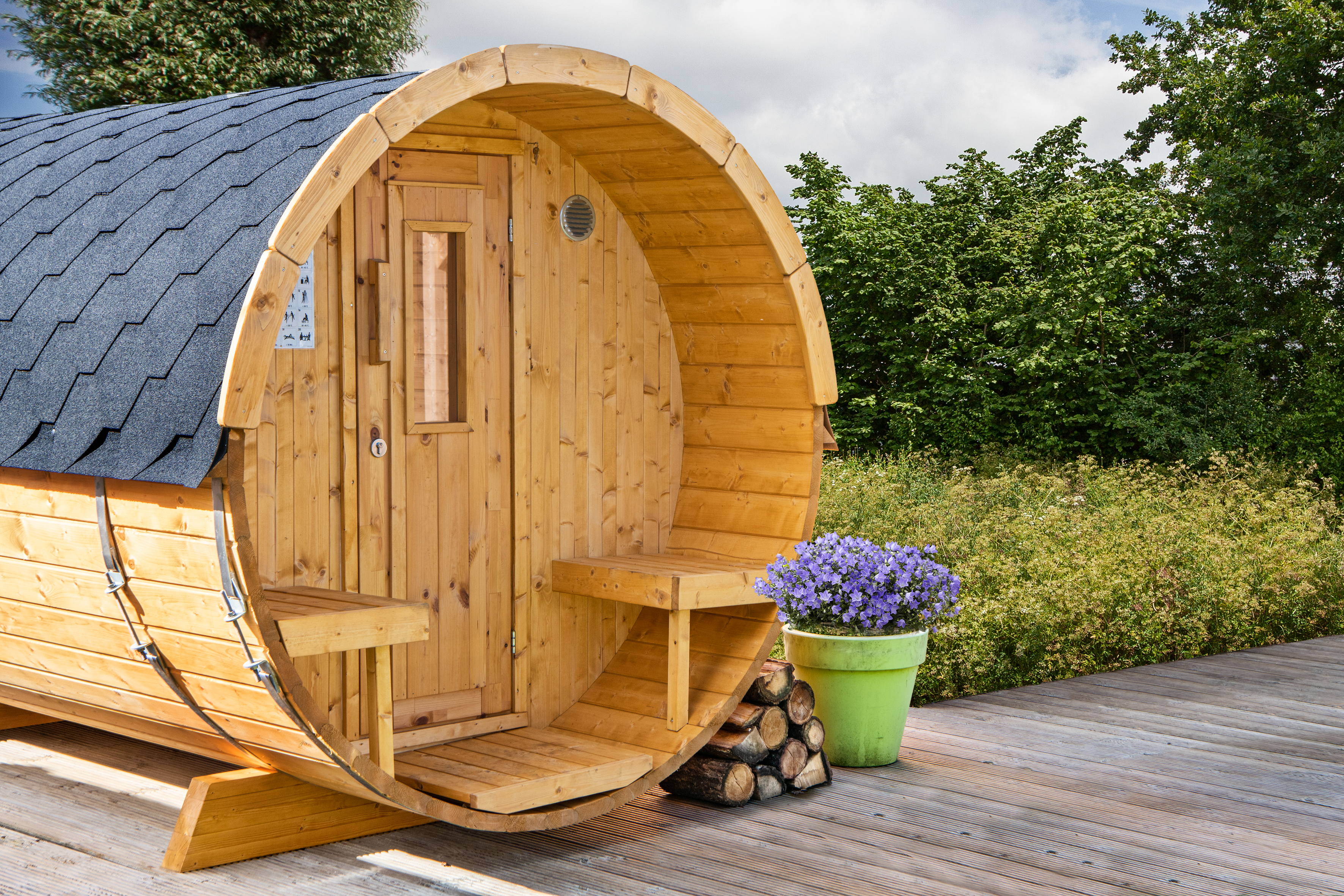 Thermowood sauna Barrel Ø205x350
