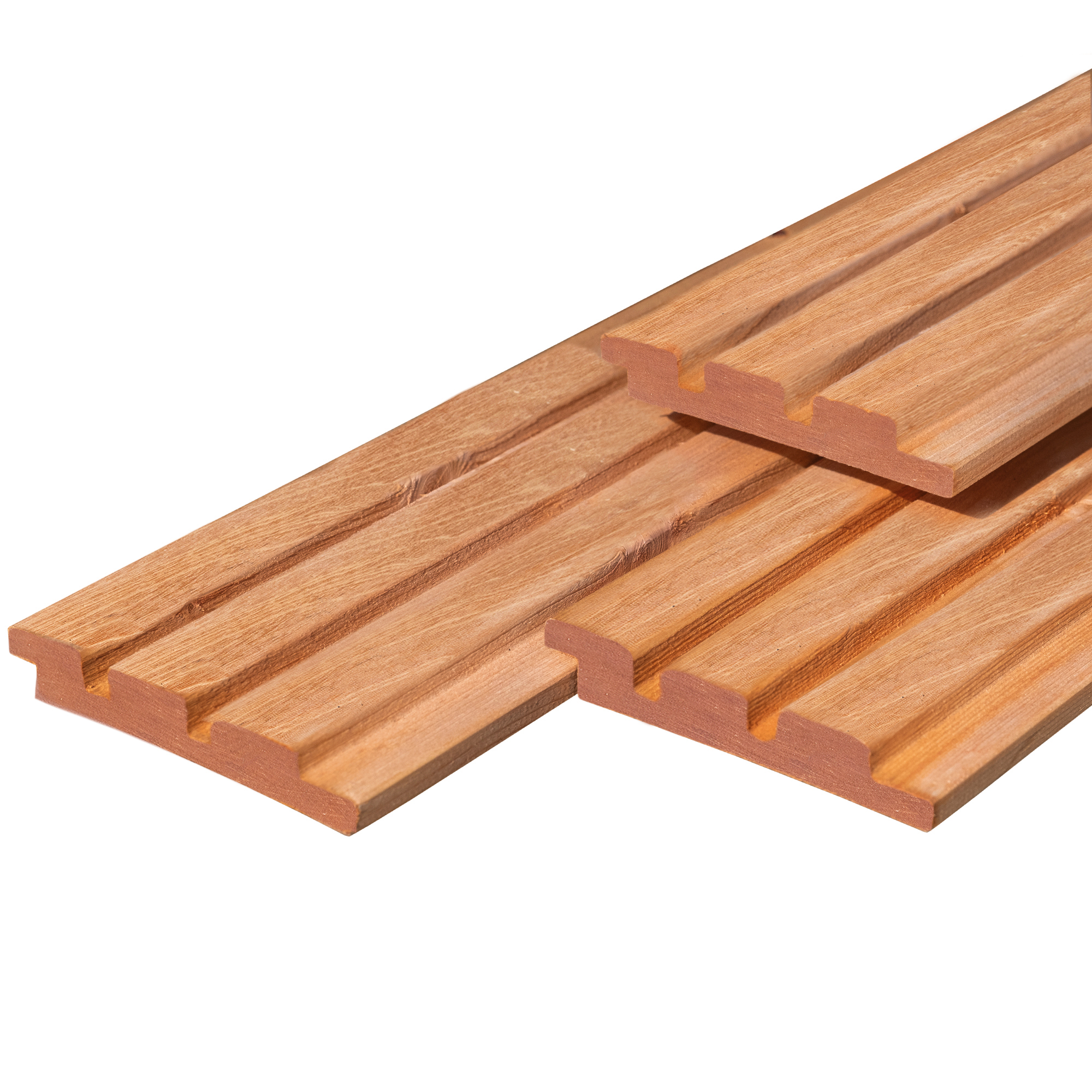 Bangkirai hardhout triple profiel 2,2 x 14,5 x 425 cm geschaafd