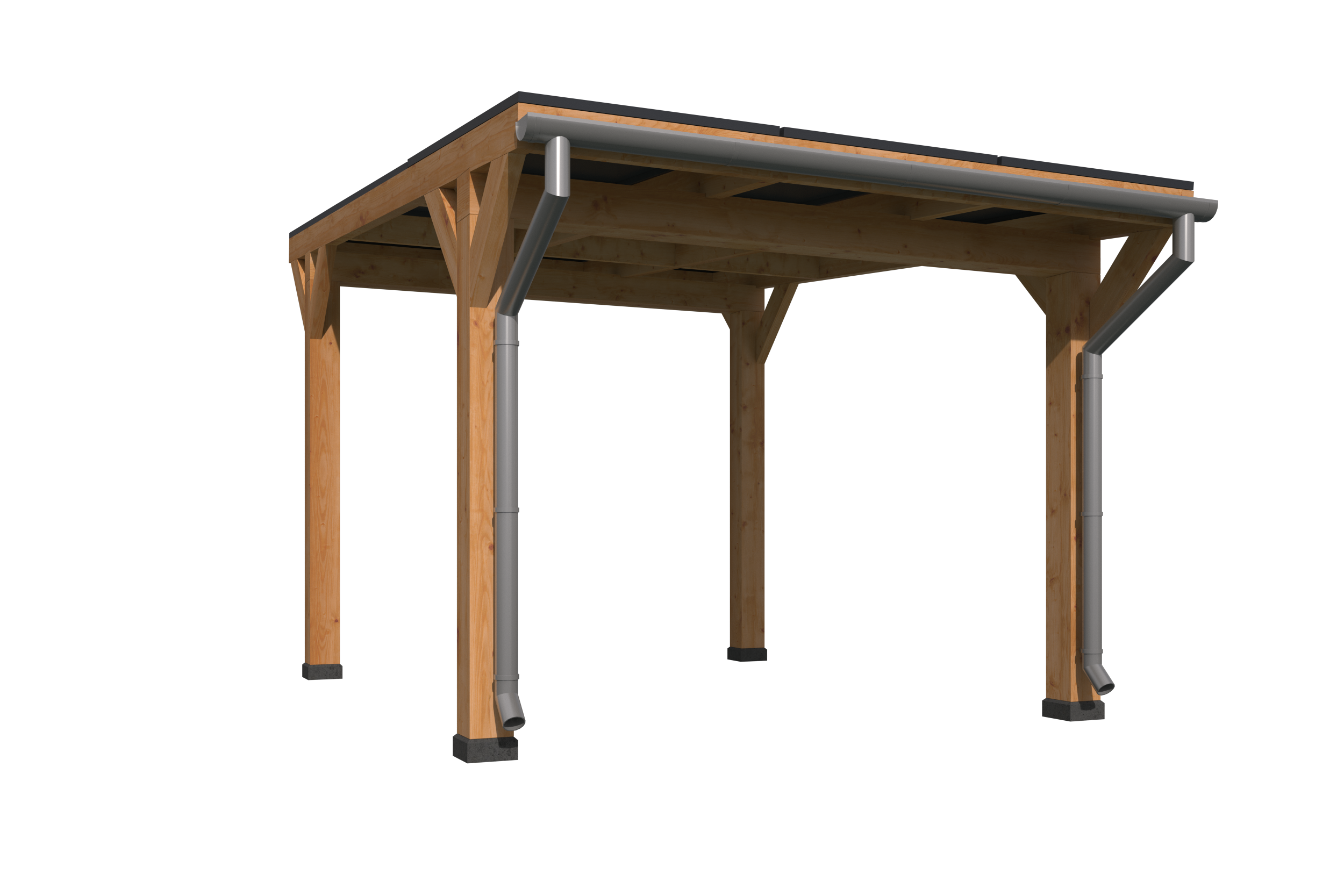 Douglas single carport for 9 solar panels