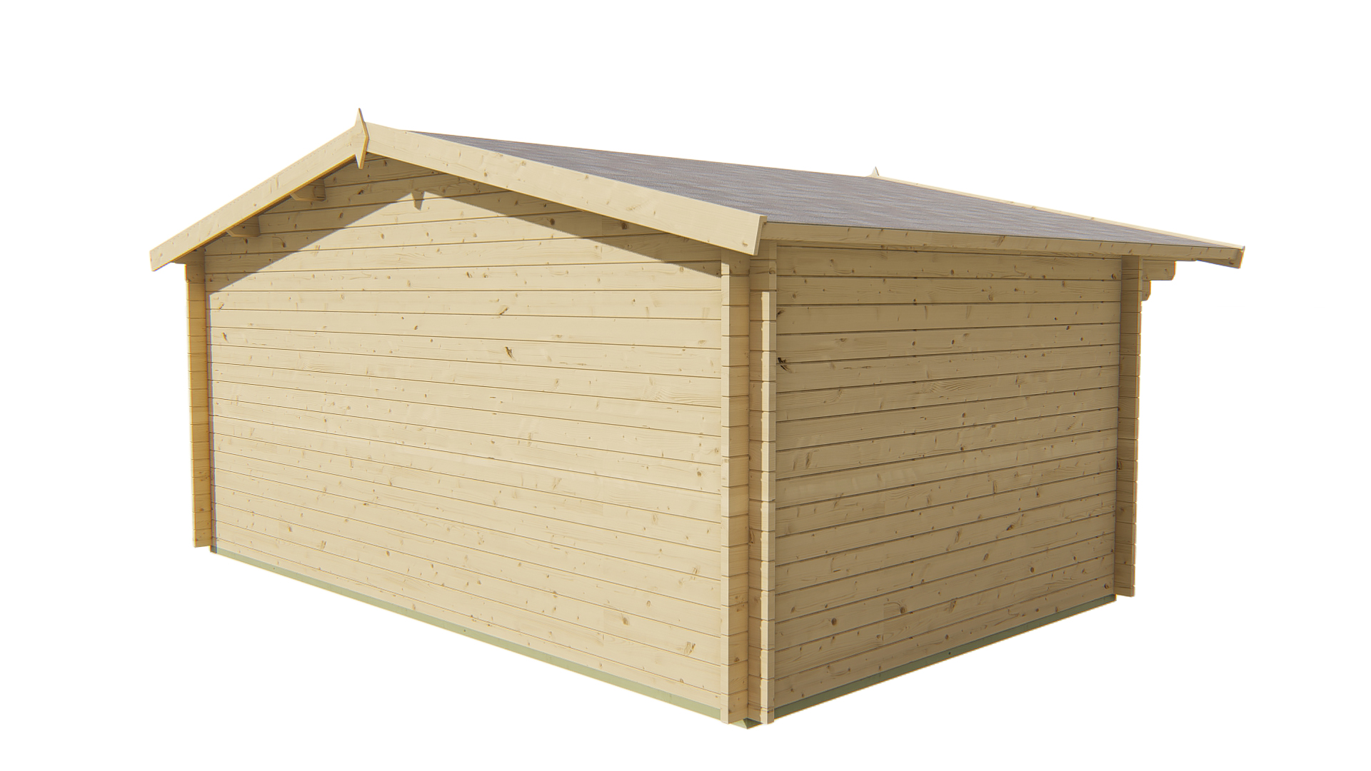 Blokhut - Tuinhuis Karen | 40 mm | groen geïmpregneerd Blokhut - Tuinhuis Karen | 40 mm | groen geïmpregneerd