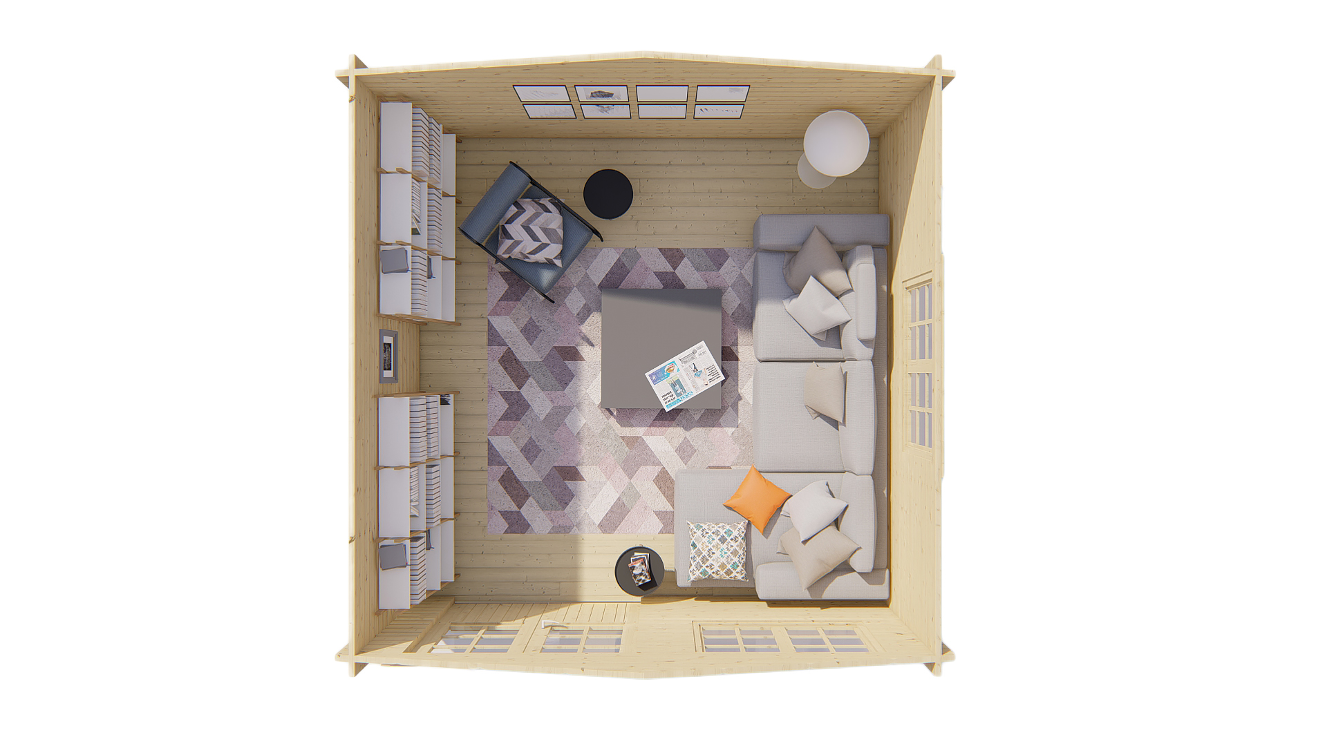 Blockhütte – Gartenhaus Inge | 44mm | RCW imprägniert