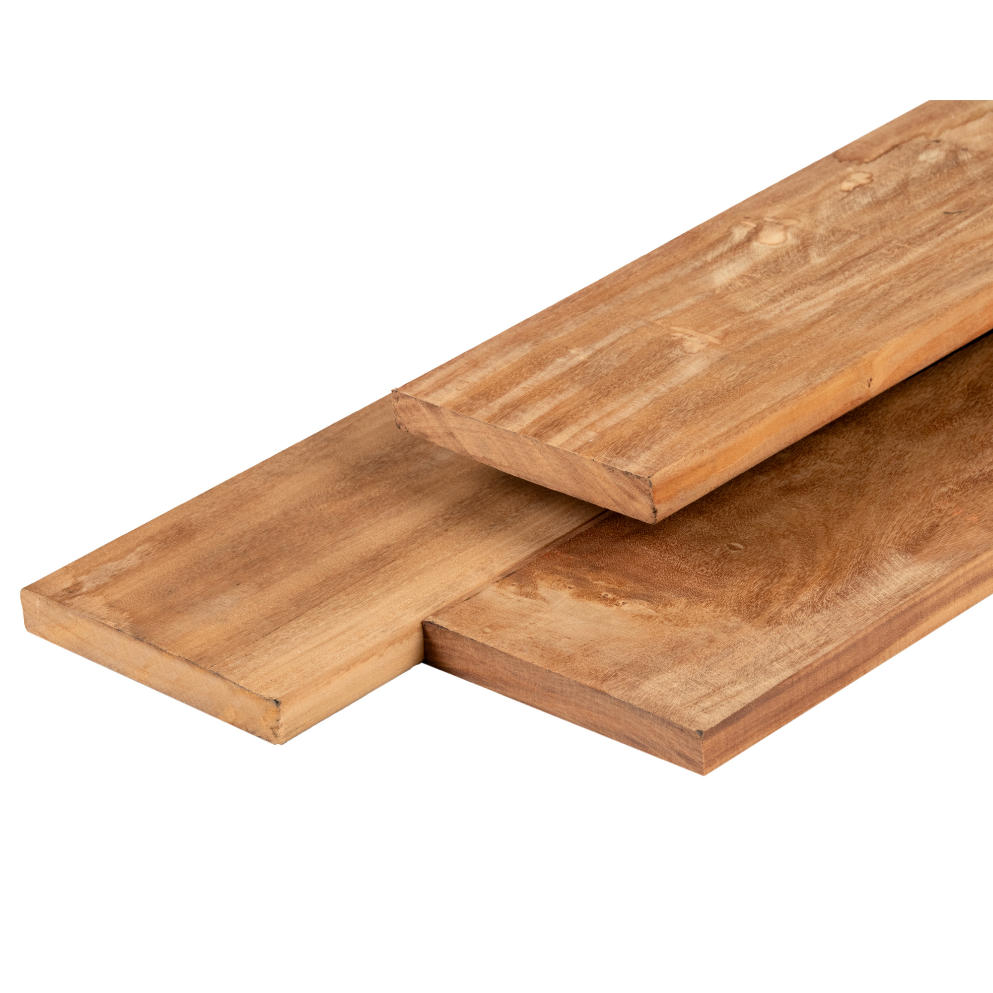 Garapa Hartholz Terrassendiele 2,1 x 14,5 x 90 cm künstlich getrocknet, gehobelt, FAS