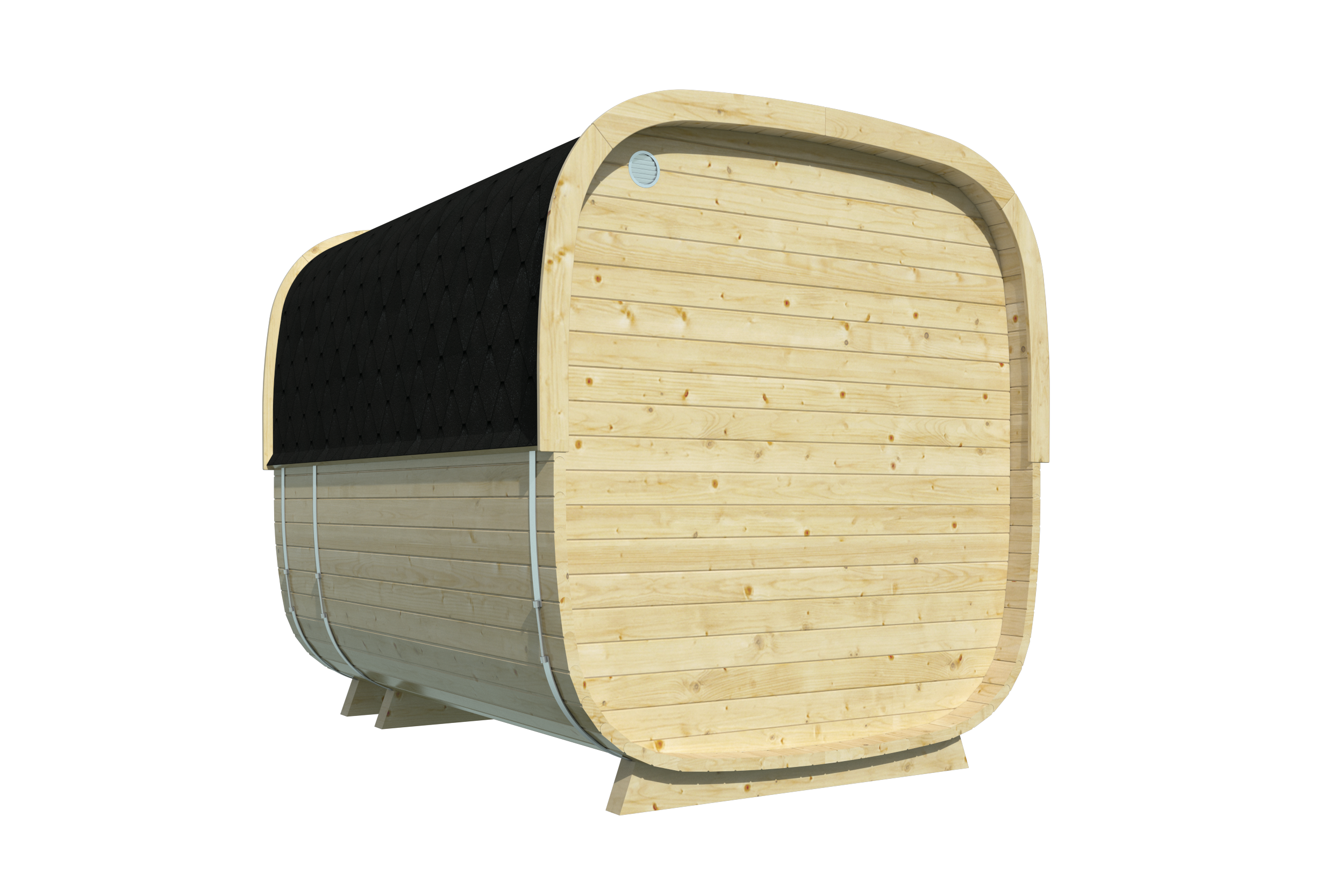 Ansichten CUBE sauna 280cm - Fichten Rovaniemi
