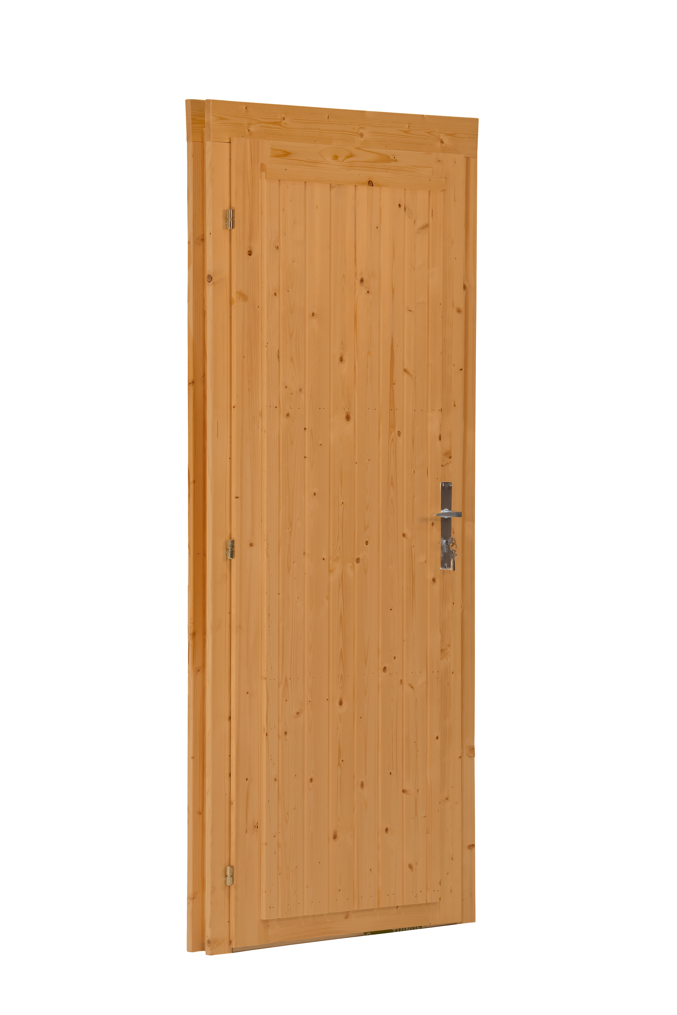 Deur enkel D5 LS vuren 90,5 x 196 cm | bruin geïmpregneerd