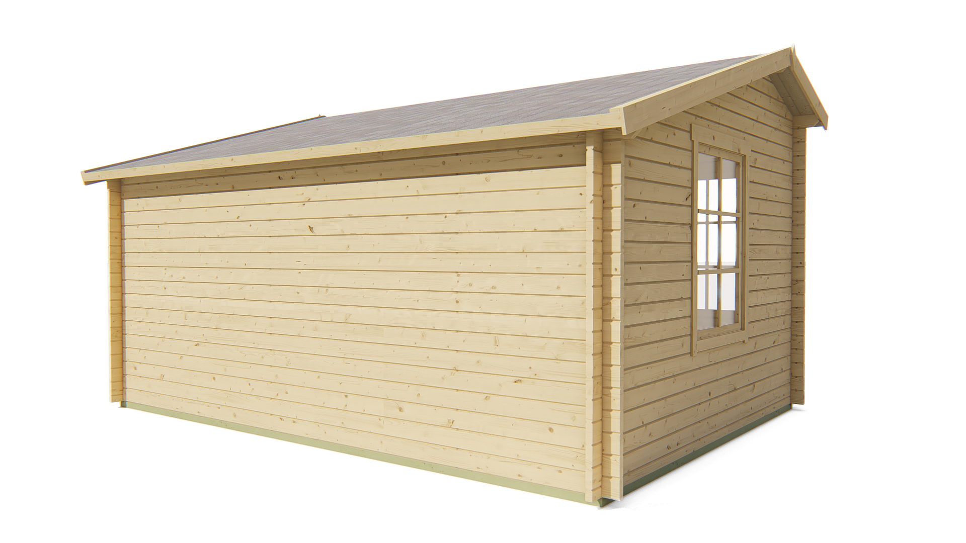 Blokhut - Tuinhuis Tane | 40 mm | vuren grijs geïmpregneerd Blokhut - Tuinhuis Tane | 40 mm | vuren grijs geïmpregneerd