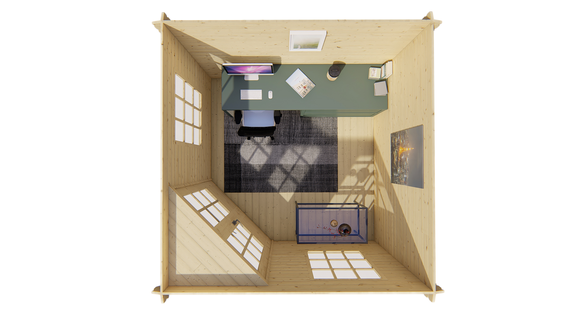 Blokhut - Tuinhuis Asmund | 28 mm | vuren Red Class Wood geïmpregneerd