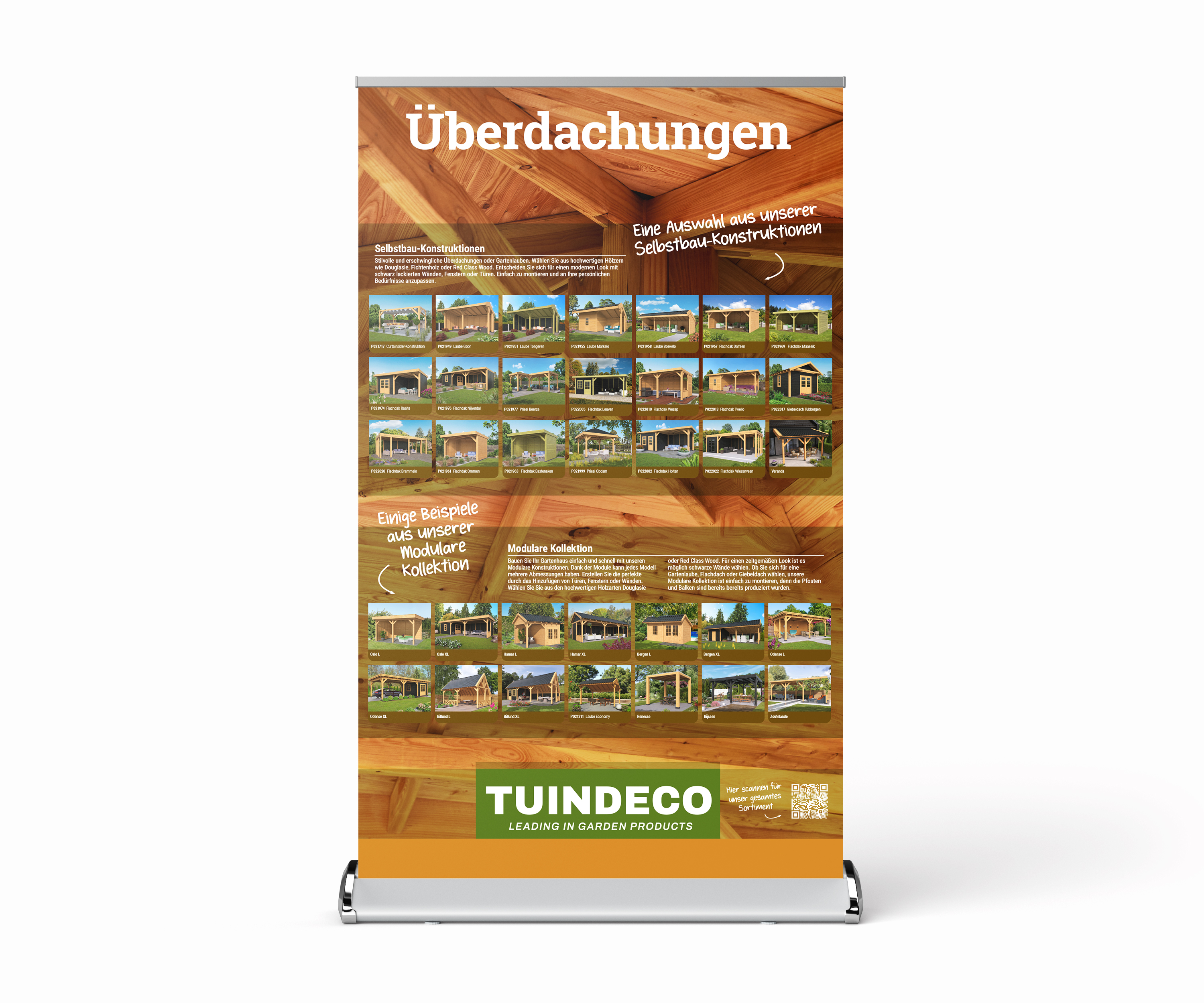 Roll-up banner Overkappingen (Duitstalig)