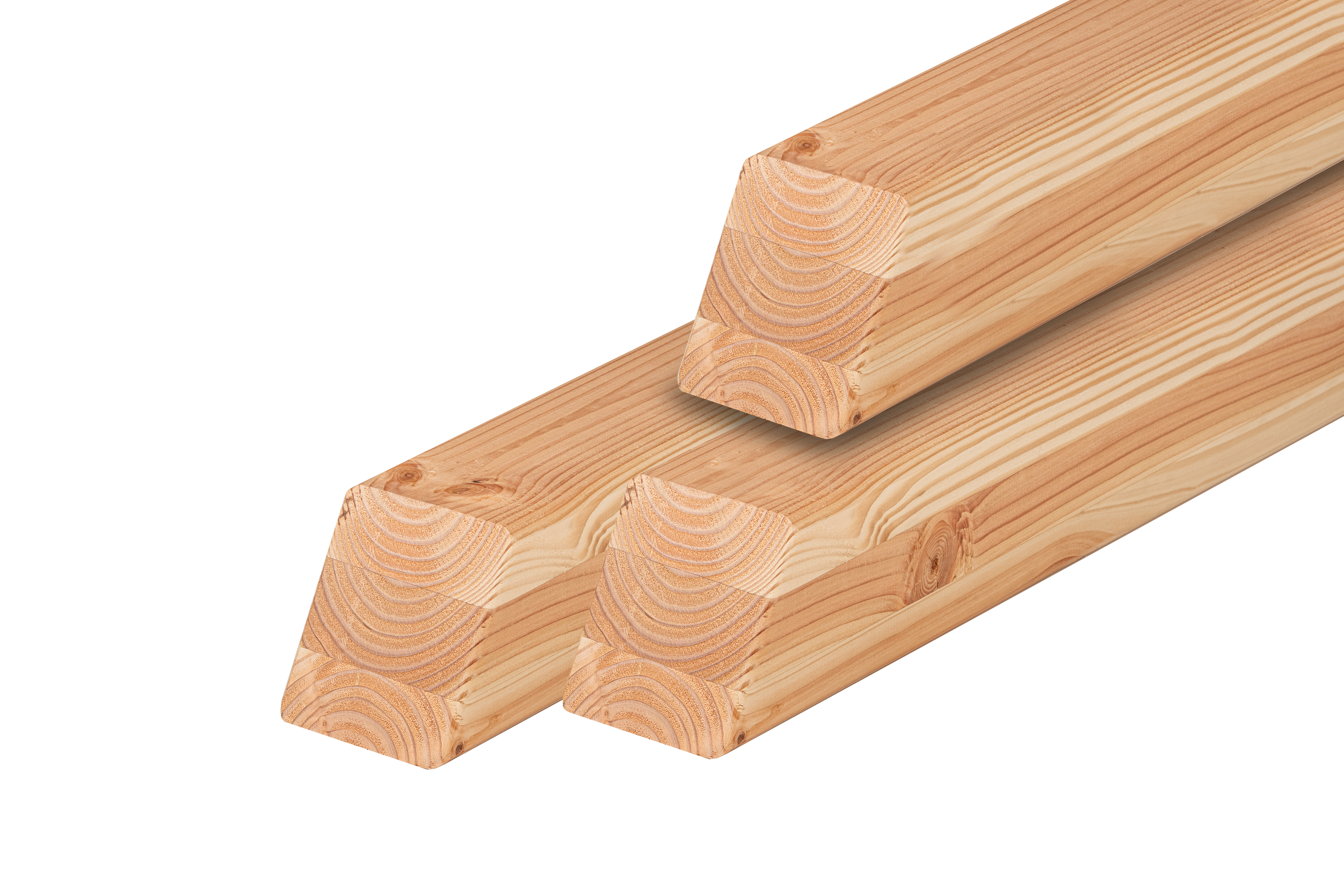 Douglas fir post 8,8 x 8,8 x 95 cm, dried, planed, beveled head