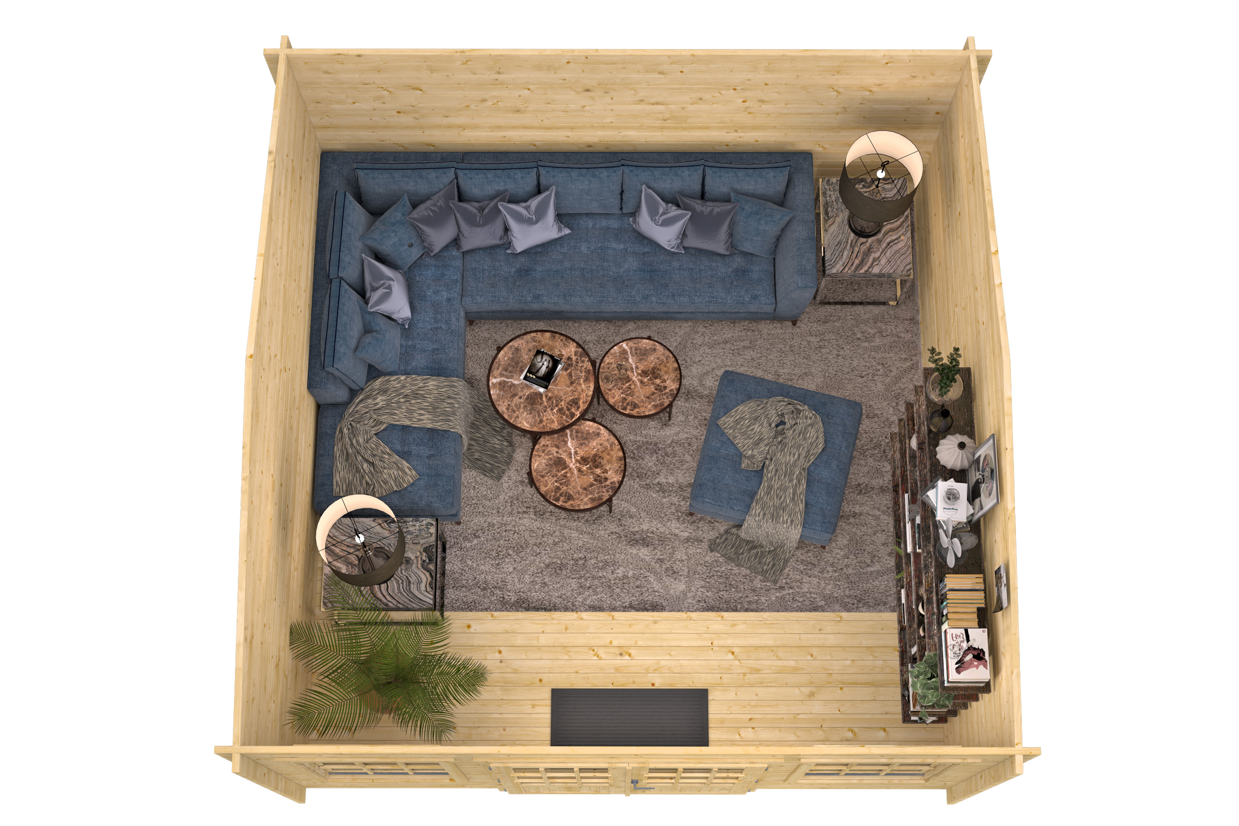 Blokhut - Tuinhuis Meaghan | 40 mm | Red Class Wood geïmpregneerd Blokhut - Tuinhuis Meaghan | 40 mm | Red Class Wood geïmpregneerd