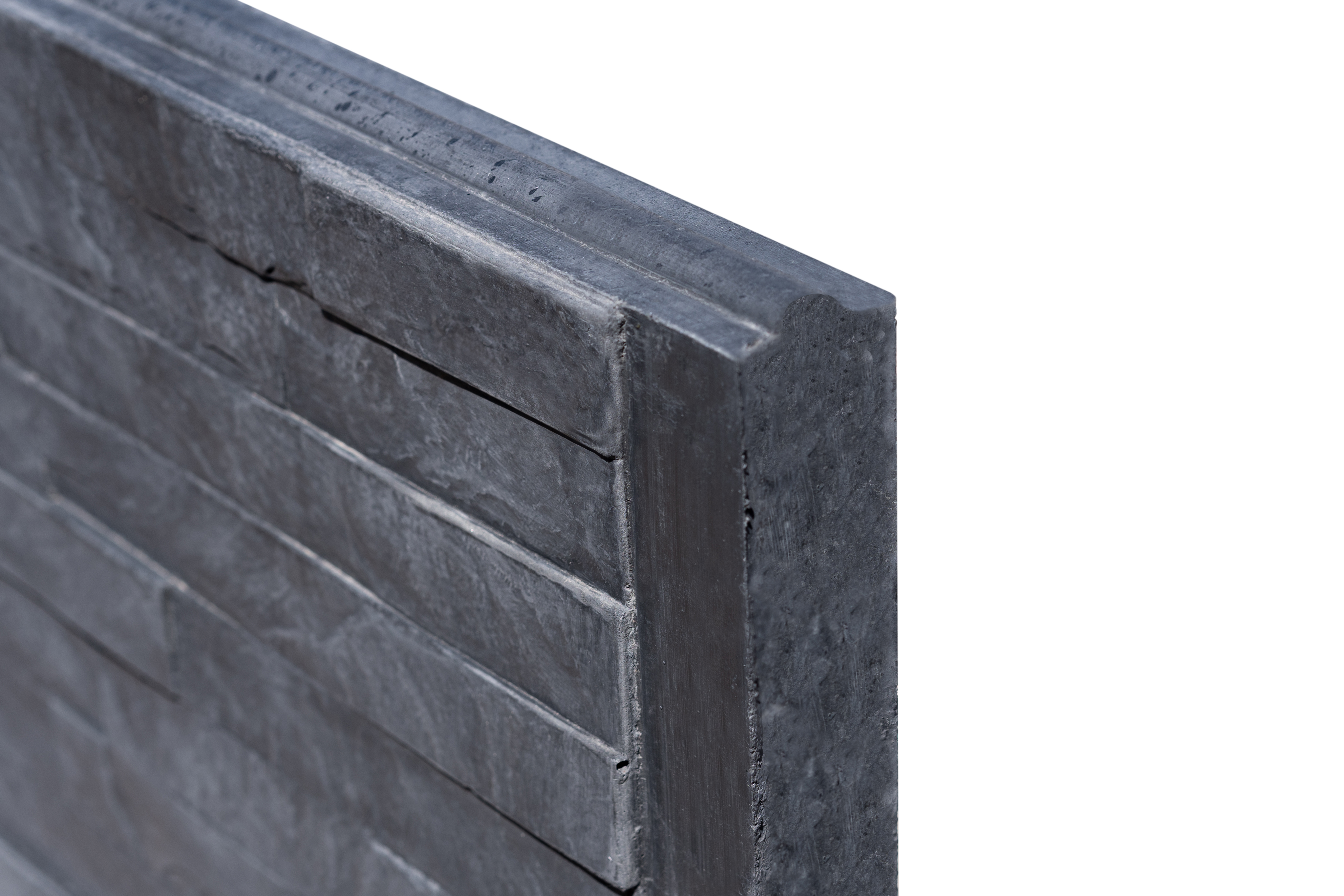 Berton©-motiefplaat smal antraciet H26 x D3,5 x L184 cm leisteenmotief Berton©-motiefplaat smal antraciet H26 x D3,5 x L184 cm leisteenmotief