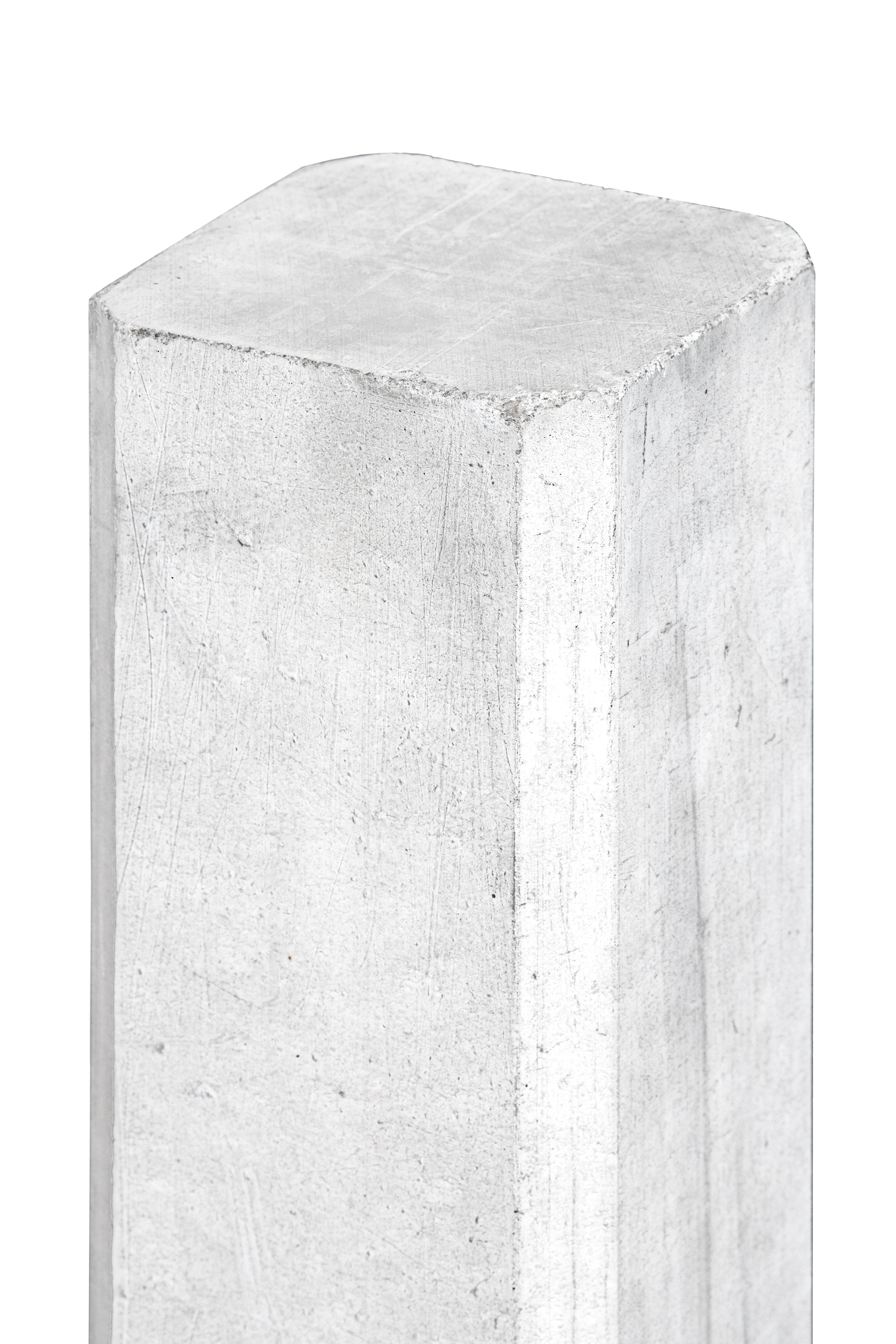 Product image high resolution (main image) Berton© Betonfuß 10,0 x 10,0 x 93,0 cm, weiß/grau, ohne Regenwasserablauf