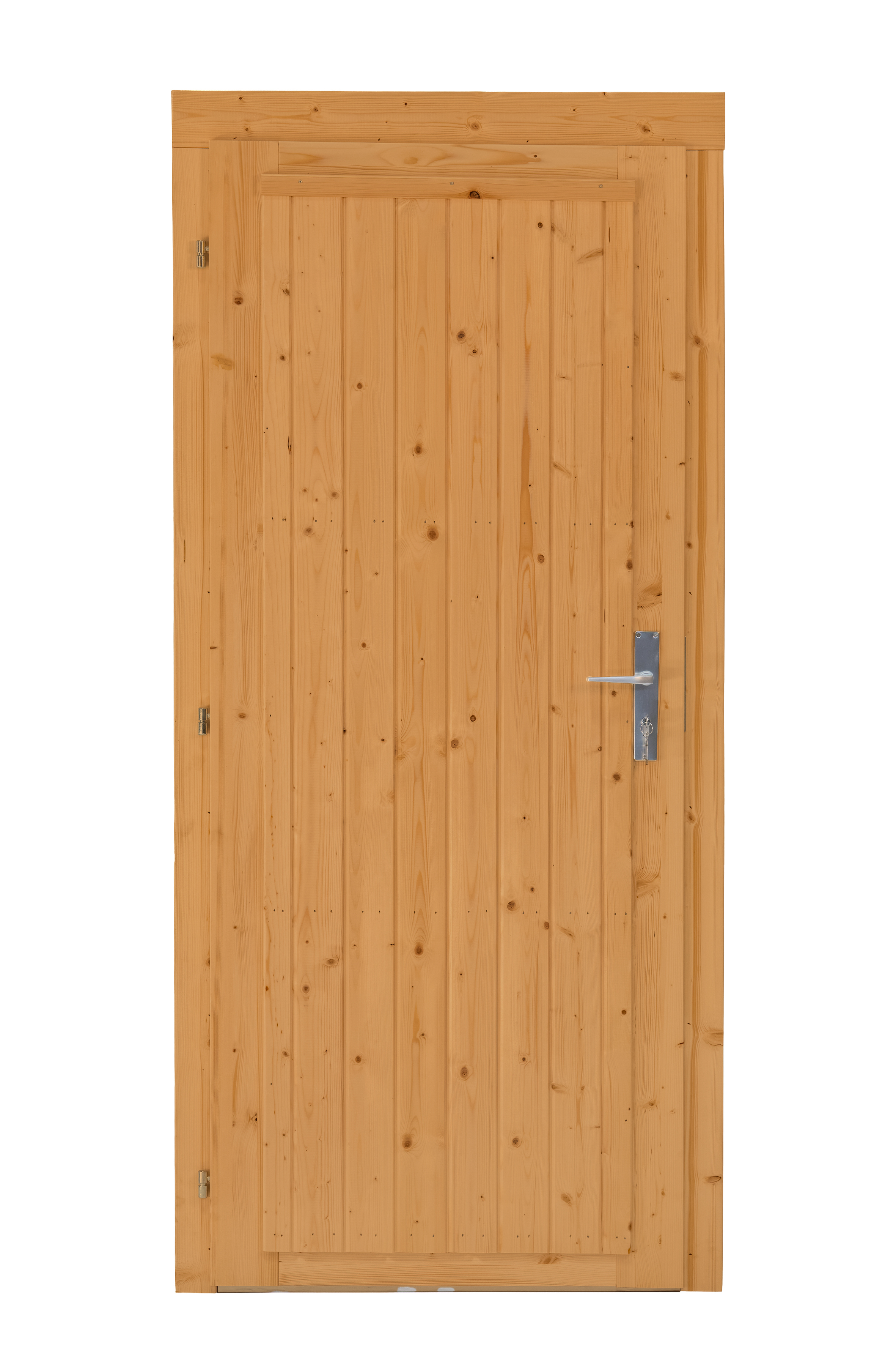 Deur enkel D5 LS vuren 90,5 x 196 cm | bruin geïmpregneerd