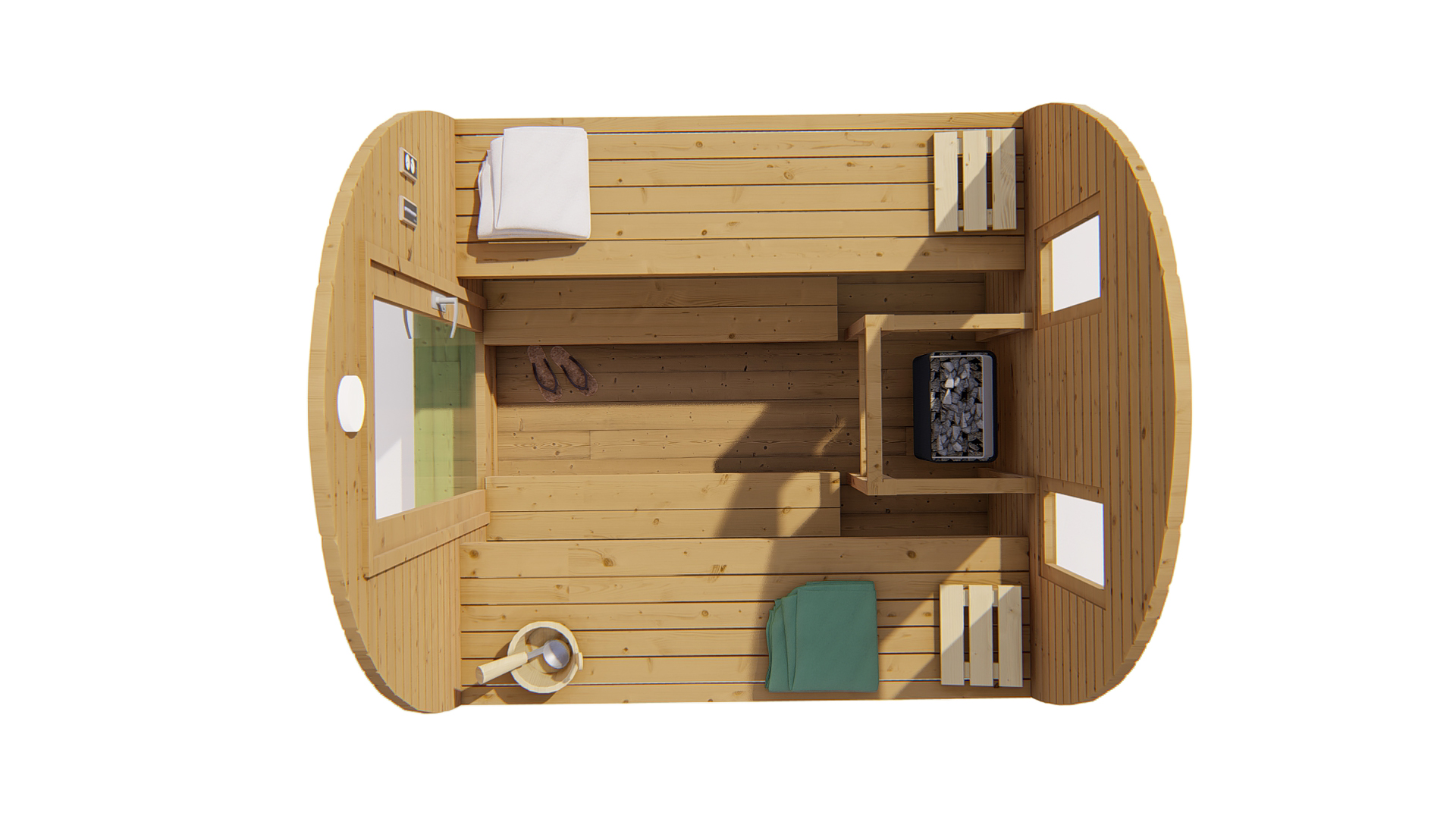 POD sauna 260cm - Thermowood Tolva