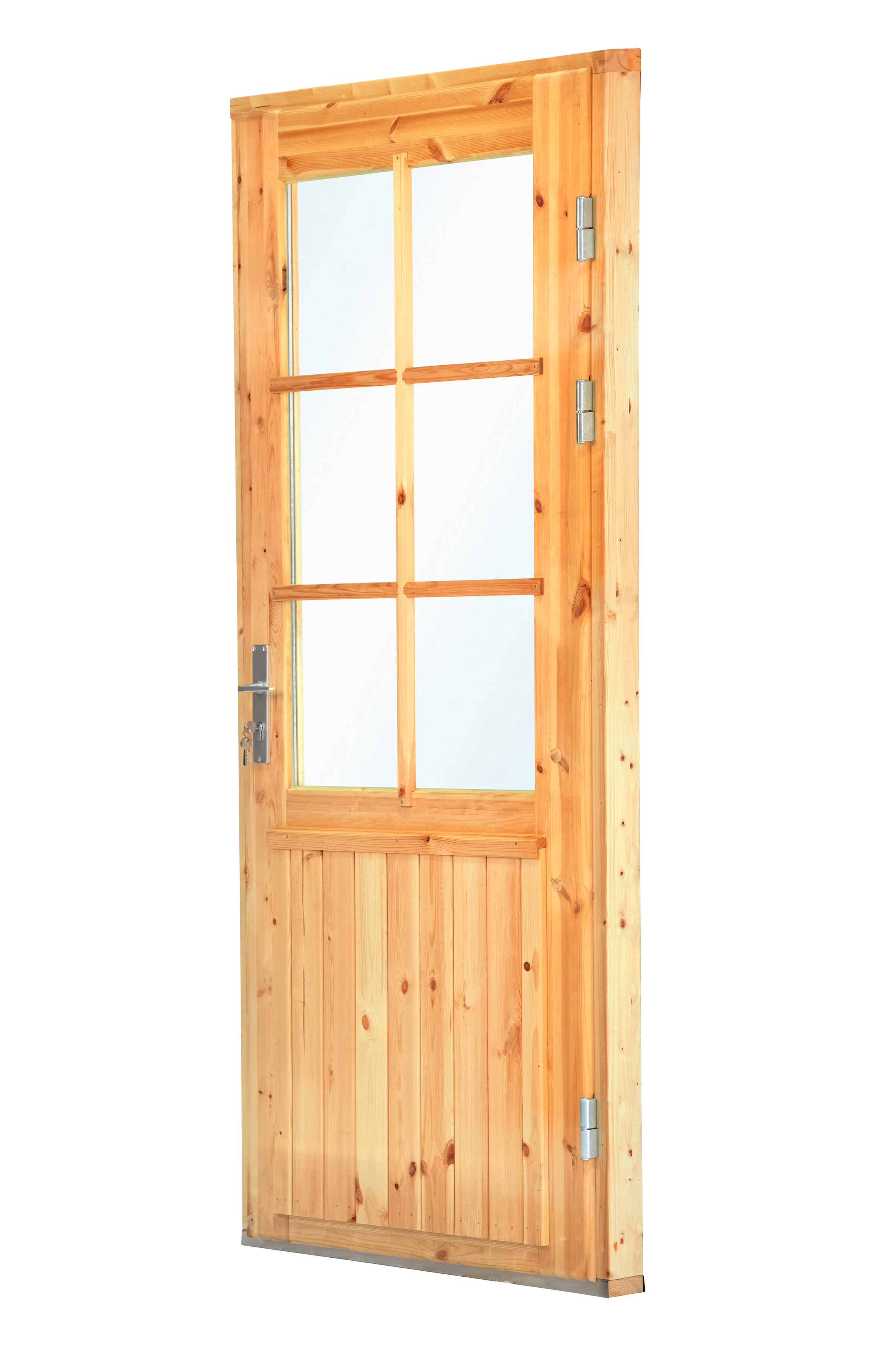Deur enkel met raam XXL RS vuren 106,5 x 215 cm | Red Class Wood geïmpregneerd