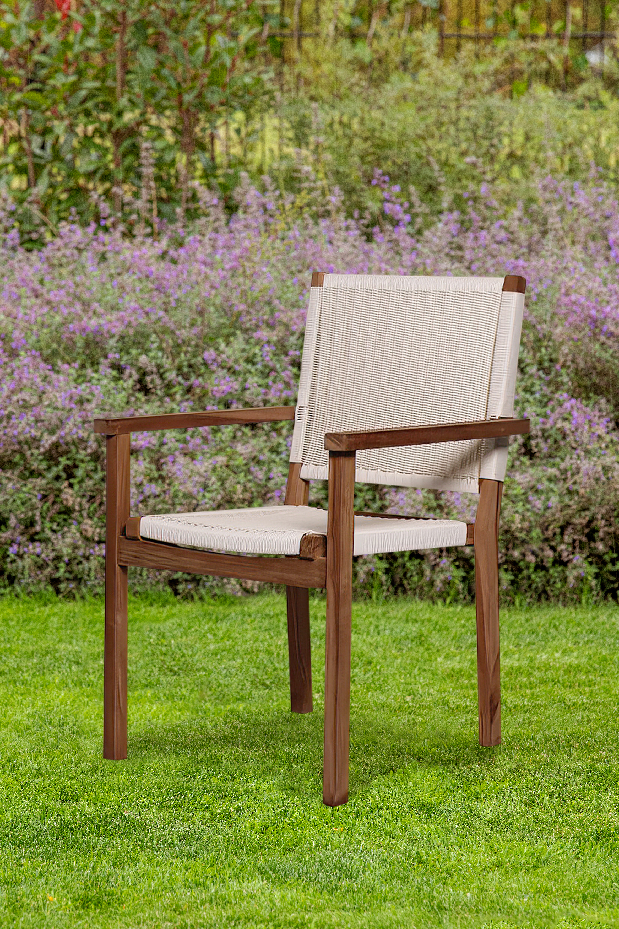 Teak tuinstoel Riau (set van 2 stoelen)