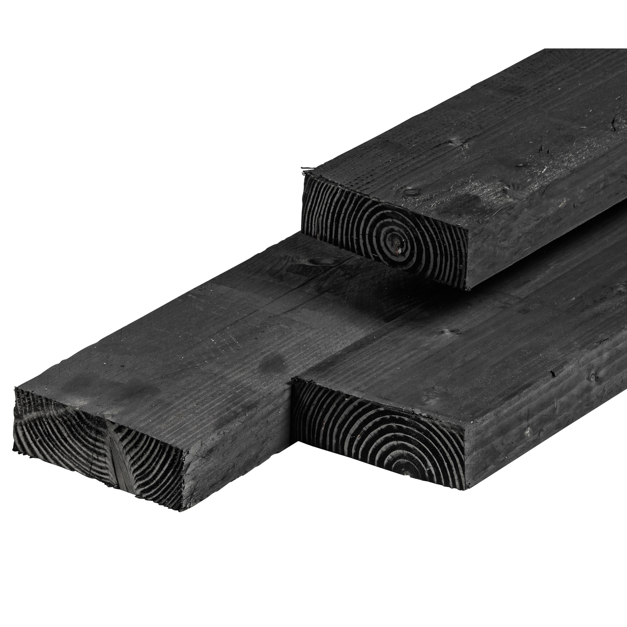 Douglas ligger 6,3 x 17,5 x 305 cm, vers, zwart geïmpregneerd, fijnbezaagd, scherpkantig