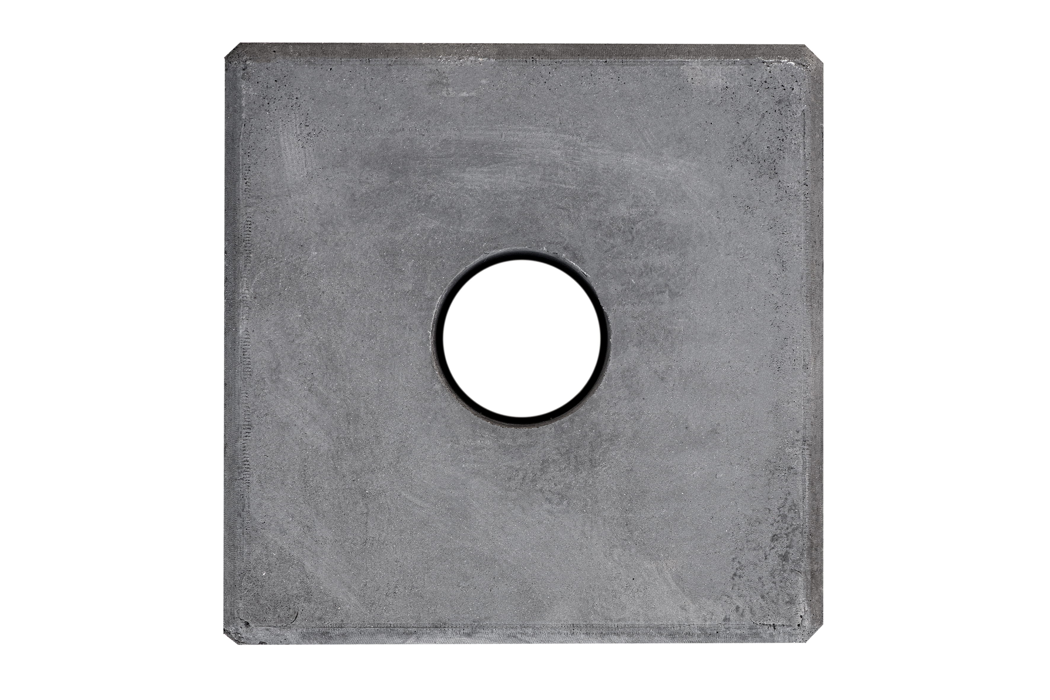 Concrete base Anthracite 14.0 x 14.0 x 20.0 cm Hole Ø40 mm