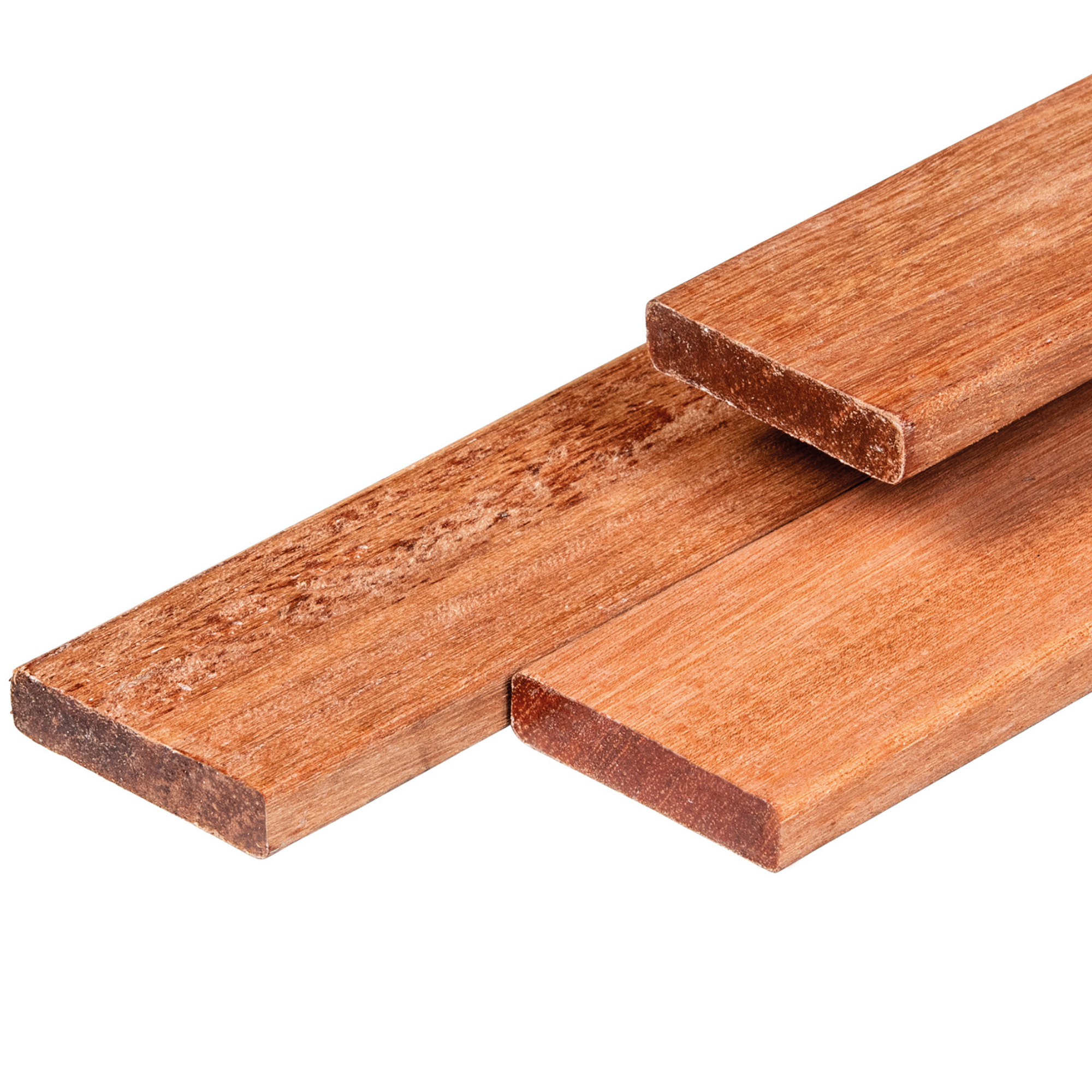 Keruing hardhout plank 1,6 x 7,0 x 180 cm kunstmatig gedroogd, geschaafd, 4 ronde hoeken Keruing hardhout plank 1,6 x 7,0 x 180 cm kunstmatig gedroogd, geschaafd, 4 ronde hoeken