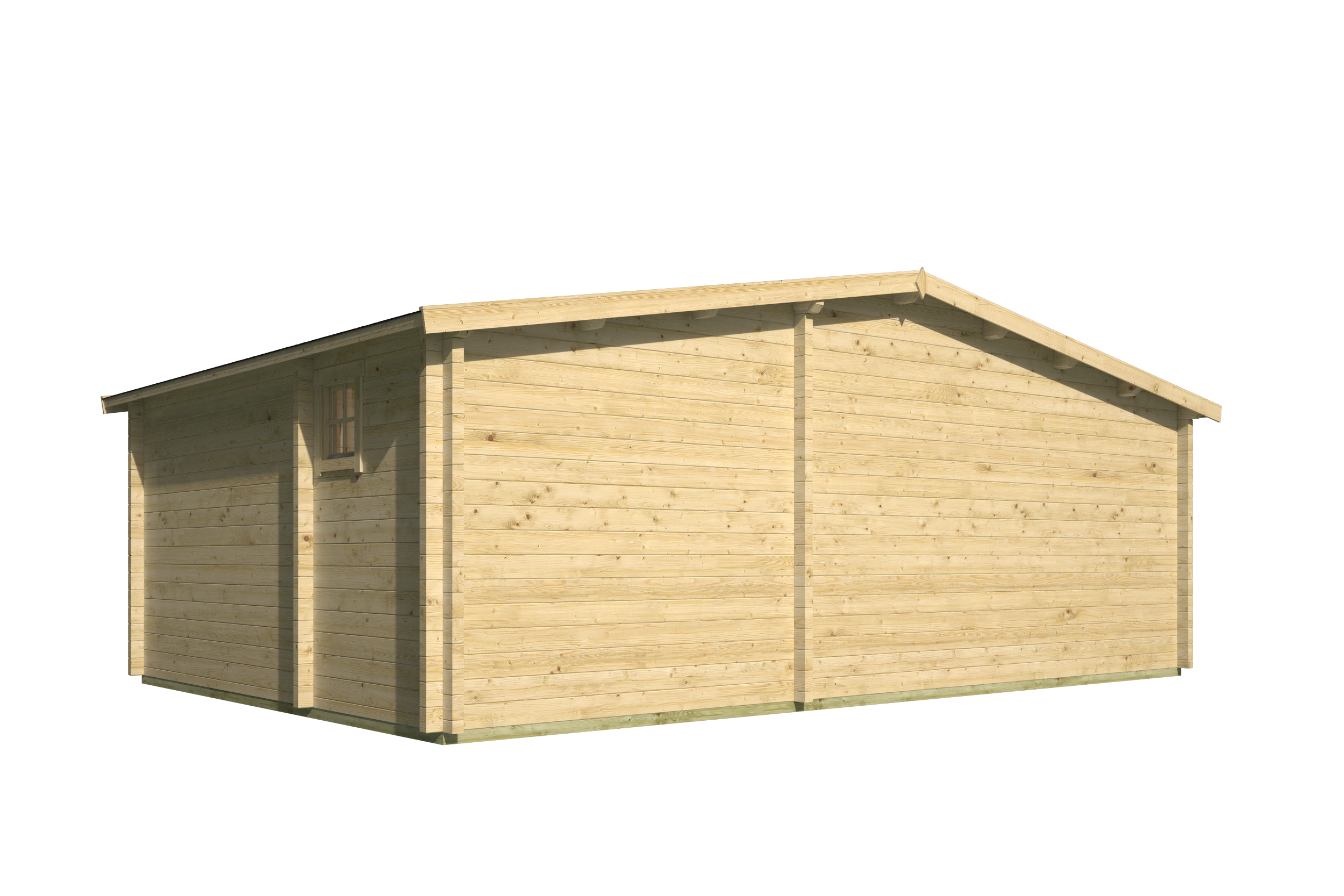 Blokhut - Tuinhuis Ollie | 70 mm | vuren bruin geïmpregneerd Blokhut - Tuinhuis Ollie | 70 mm | vuren bruin geïmpregneerd