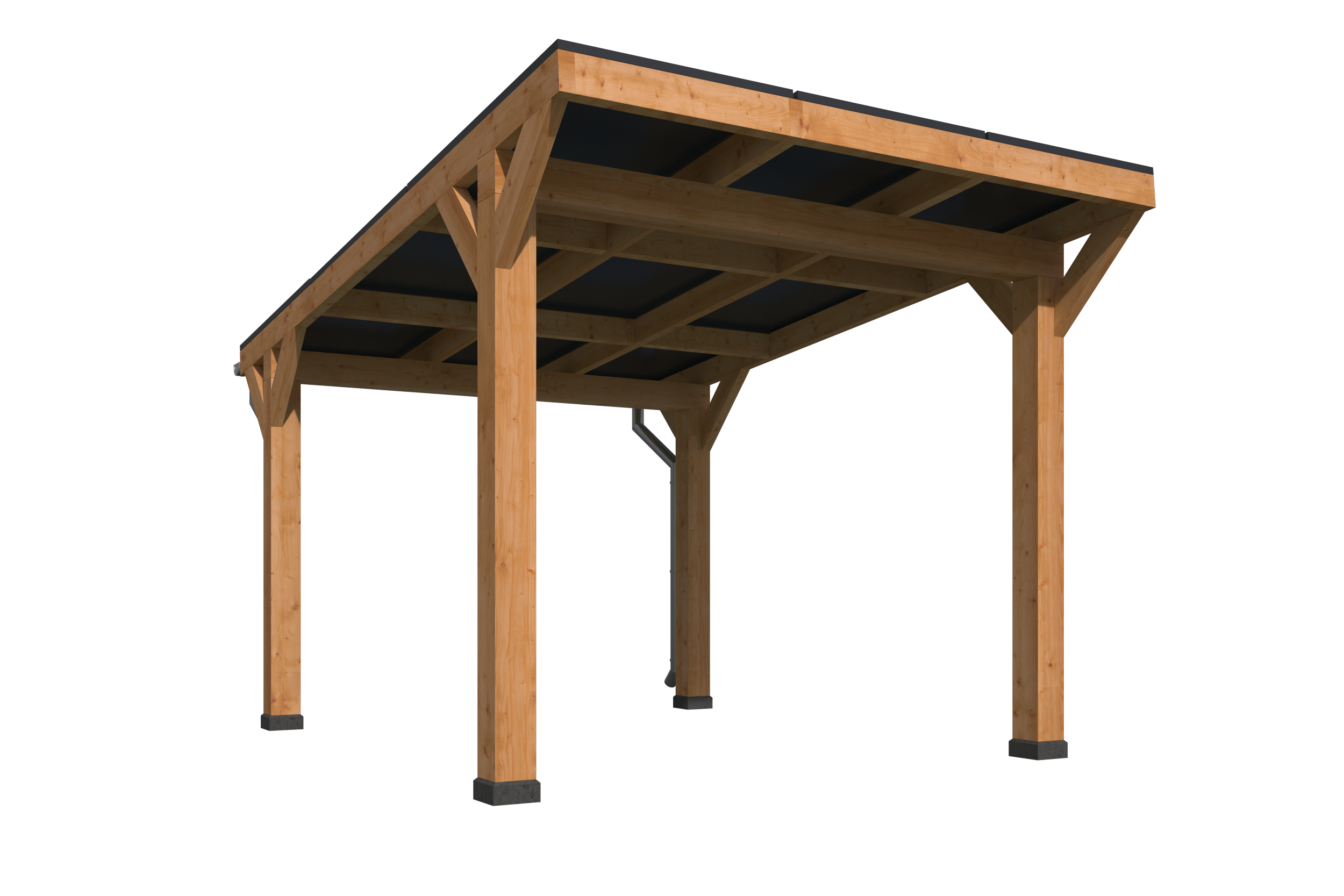 Douglas single carport for 9 solar panels