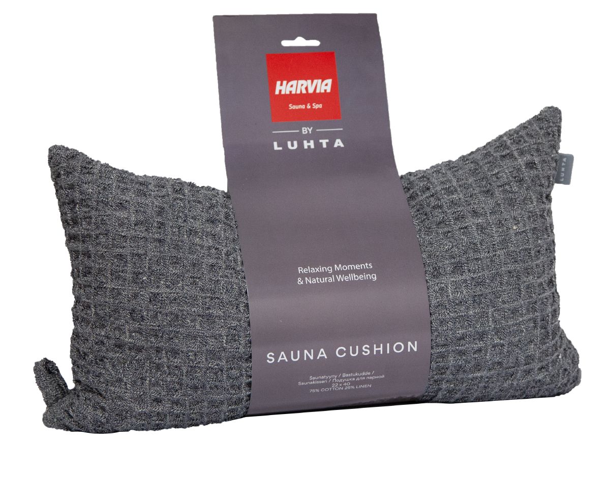 Sauna accessoire Harvia door Luhta saunakussen 22x40cm grijs