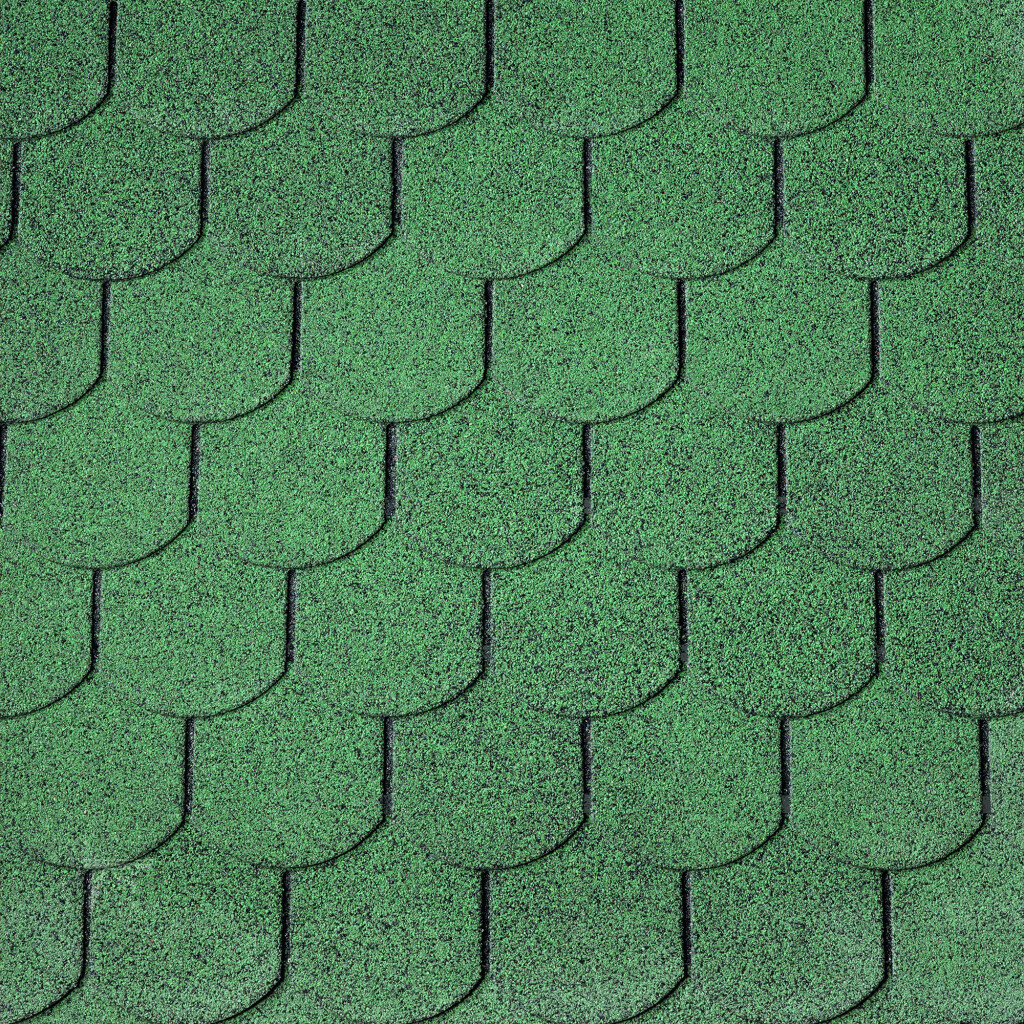 Roof shingles | Beavertail shingles - green