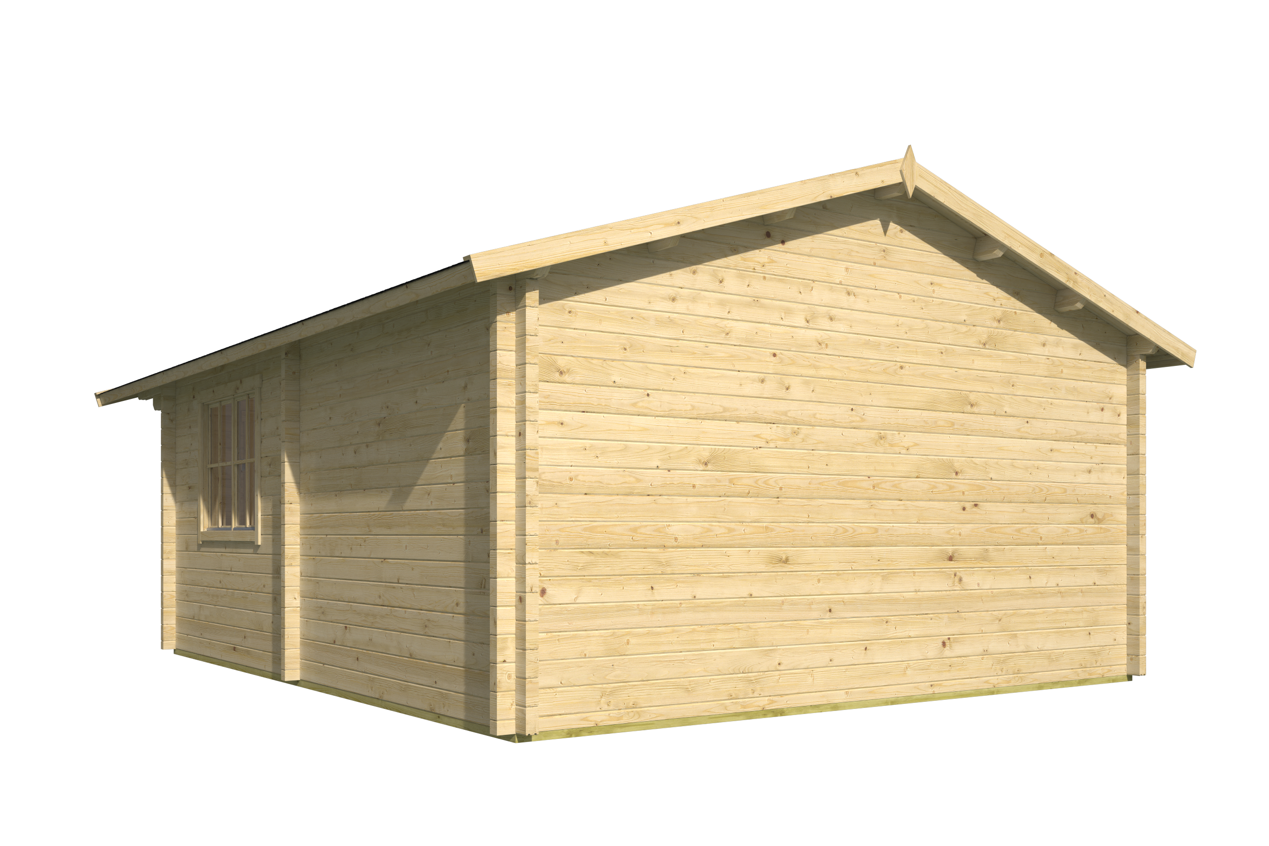 Blockhütte – Gartenhaus Niedersachsen | 70mm | grau imprägniert