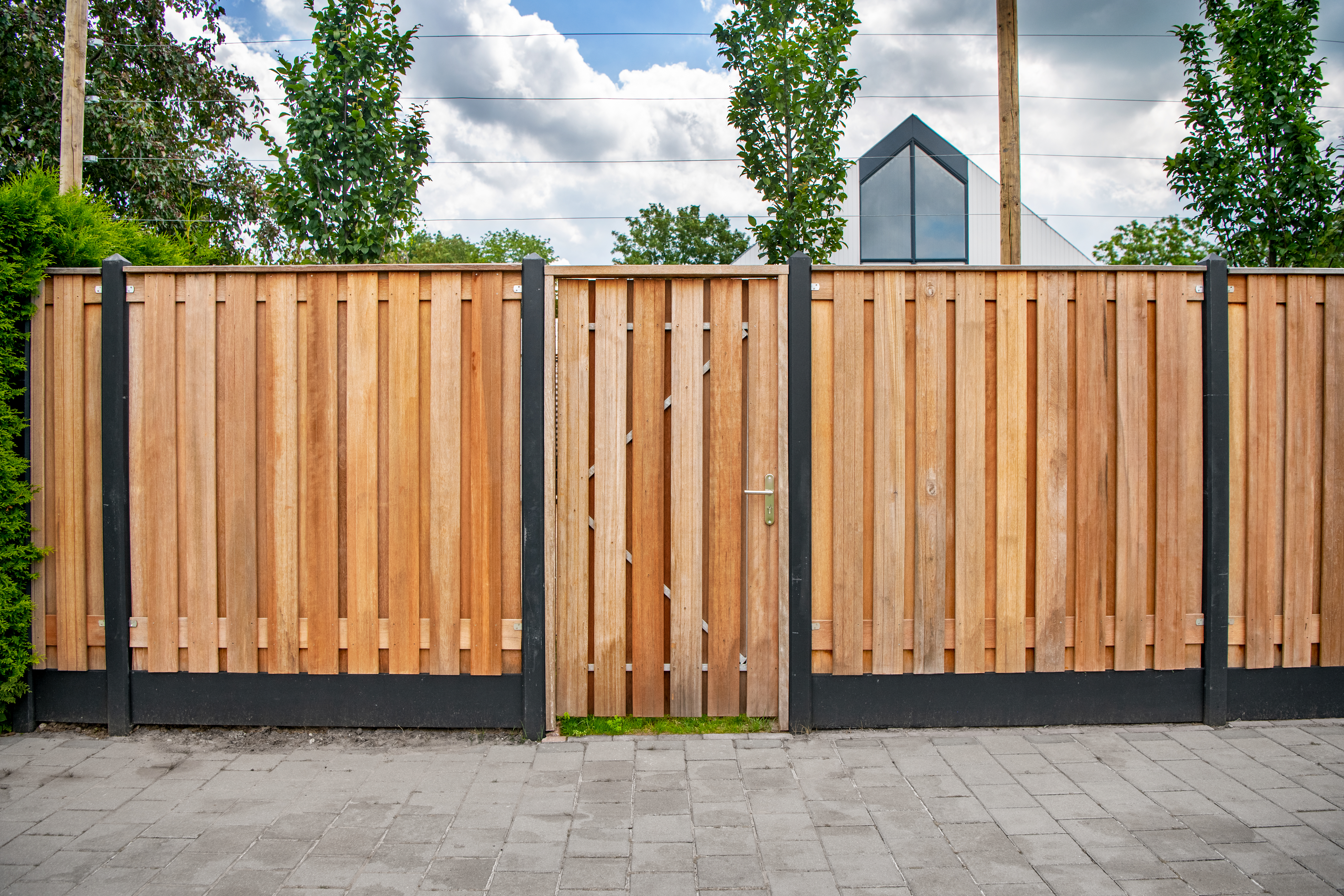 Tuinscherm hardhout kunstmatig gedroogd 21-planks (19 + 2) Dronten 180 x 180 cm Tuinscherm hardhout kunstmatig gedroogd 21-planks (19 + 2) Dronten 180 x 180 cm