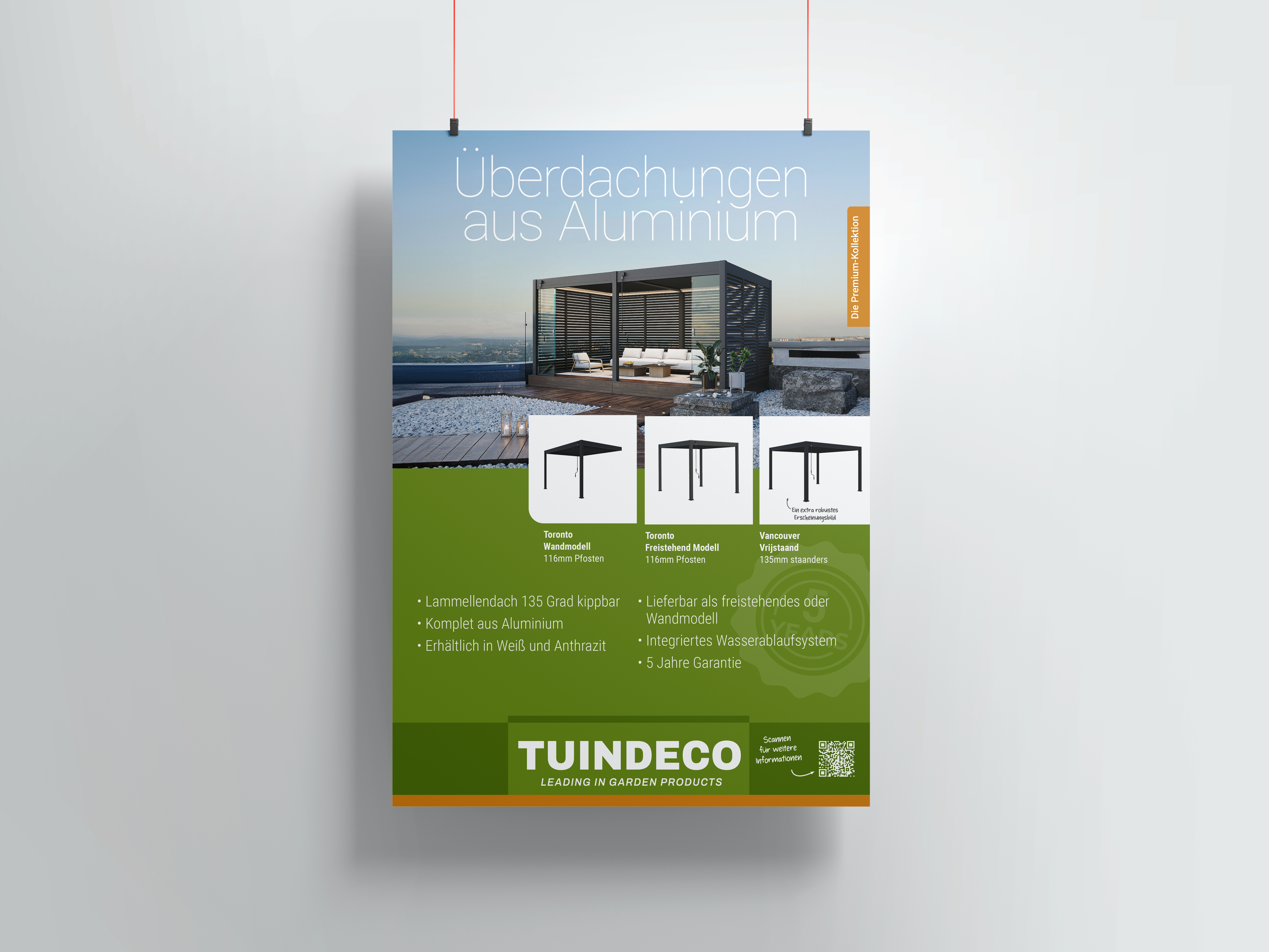 Poster (A0) Aluminium-Vordächer (Deutsch)