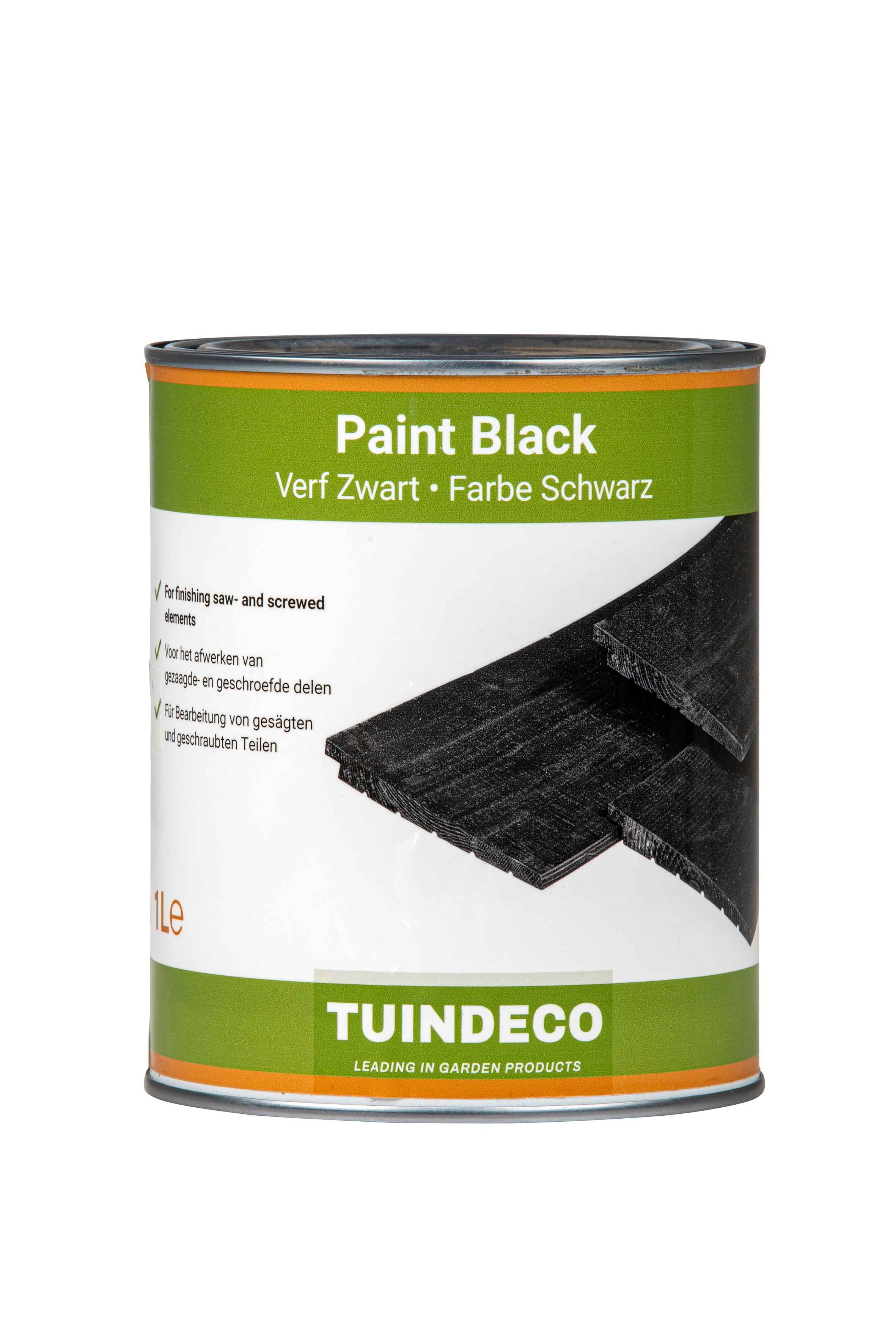 Paint, black, 1 L for touching up sawn edges